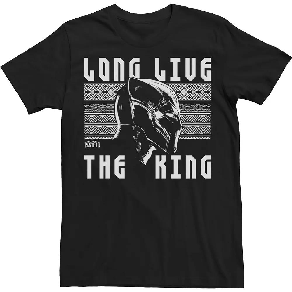 Big & Tall Marvel Black Panther Long Live Urban King Tee, Men's,  Product Image
