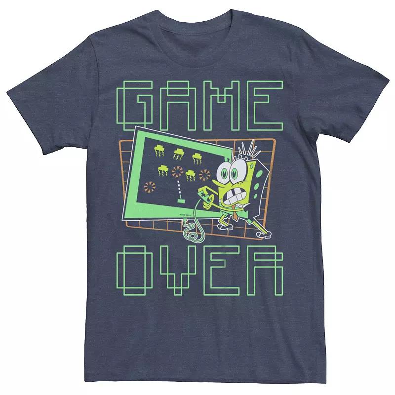 Men's SpongeBob SquarePants Game Over Graphic Tee,  Product Image