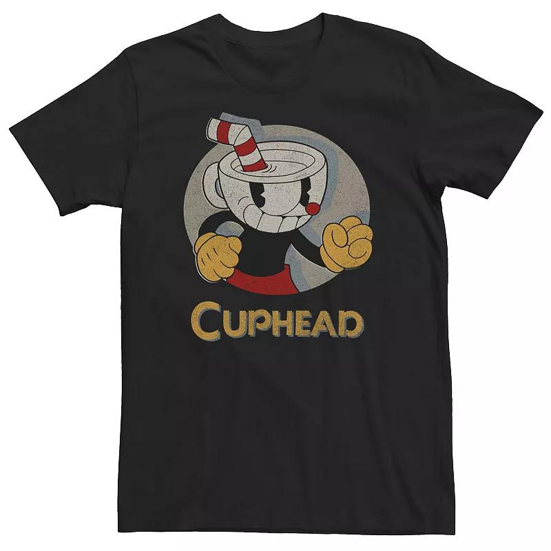 Men's Cuphead A Brawl Is Surely Brewing Cup Tee,  Product Image
