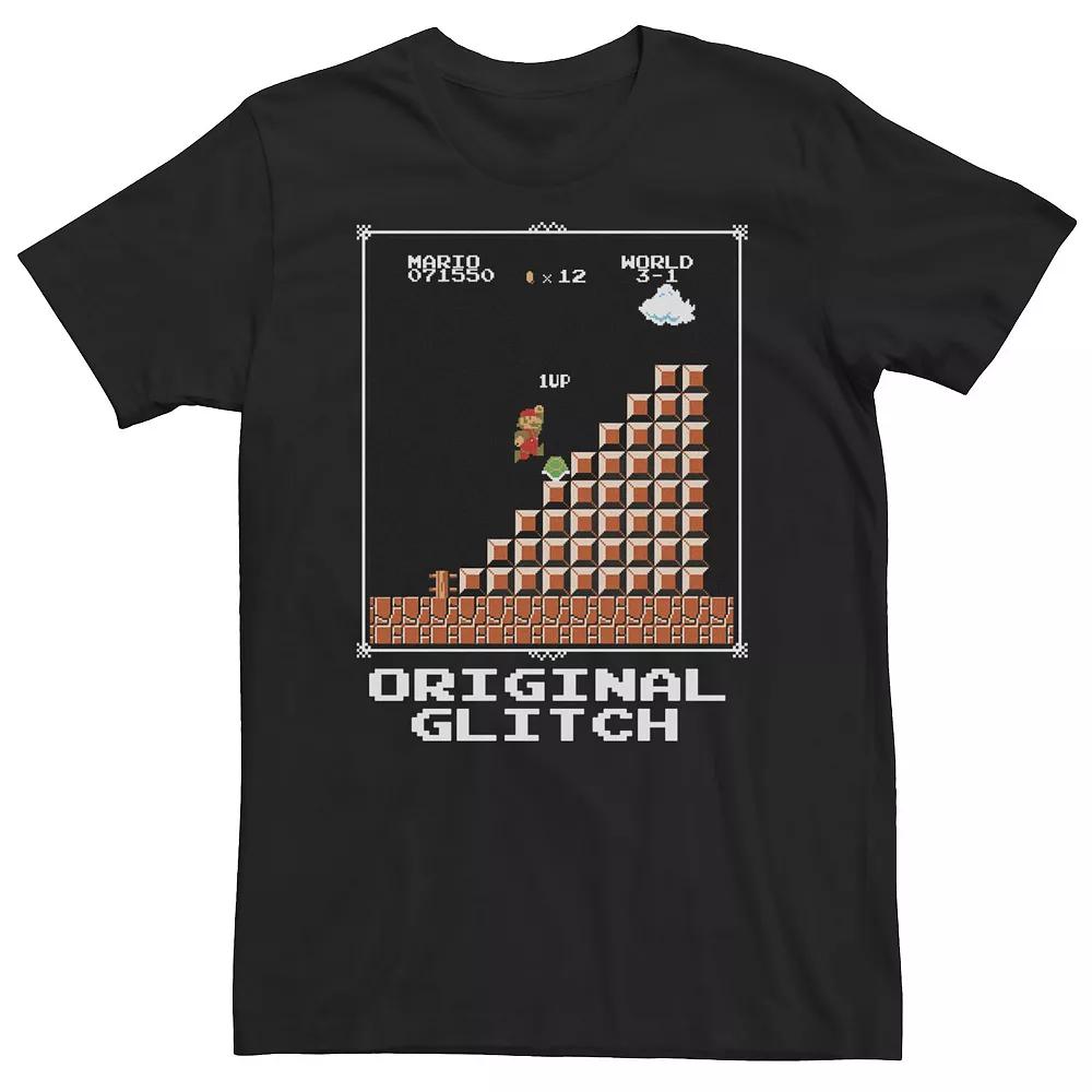 Big & Tall Super Mario Original Glitch Poster Tee, Men's,  Product Image