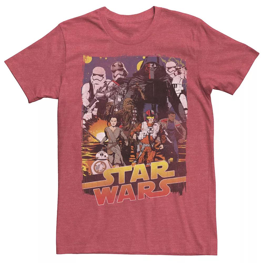 Men's Star Wars Movie Poster Kylo Ren & Rebels Tee,  Product Image