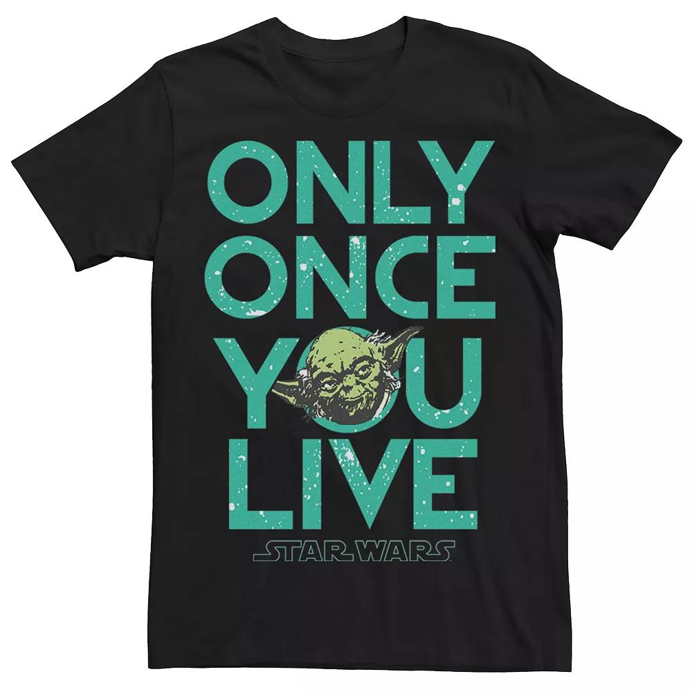Men's Star Wars Yoda Lives Once Tee,  Product Image