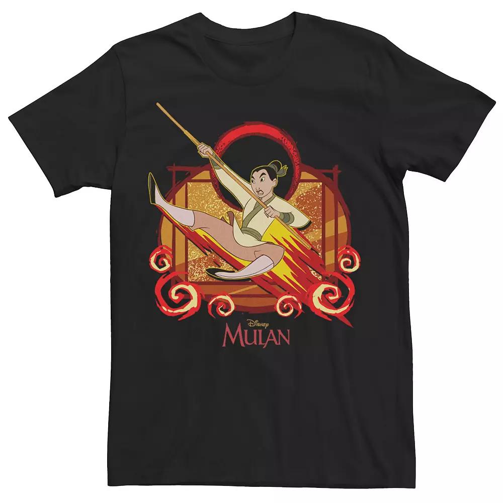 Disney's Mulan Yelling Jump Raging Fire Men's Tee,  Product Image