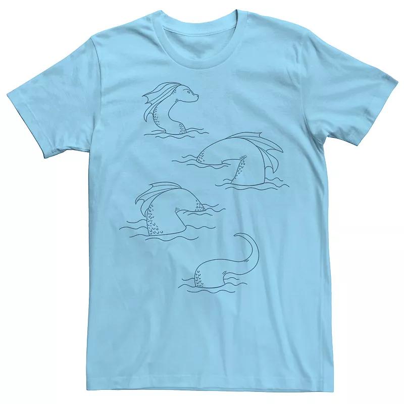 Men's Loch Ness Monster Lines Graphic Tee,  Product Image