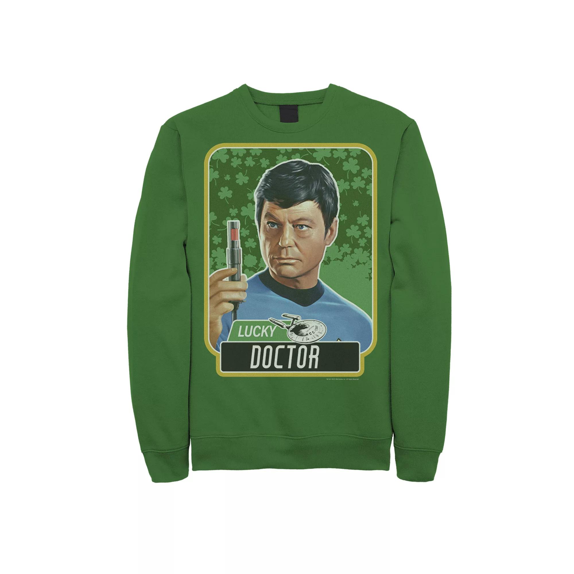 Men's Star Trek Next Generation St. Patty's McCoy Sweatshirt, Size: XL, Kelly Product Image