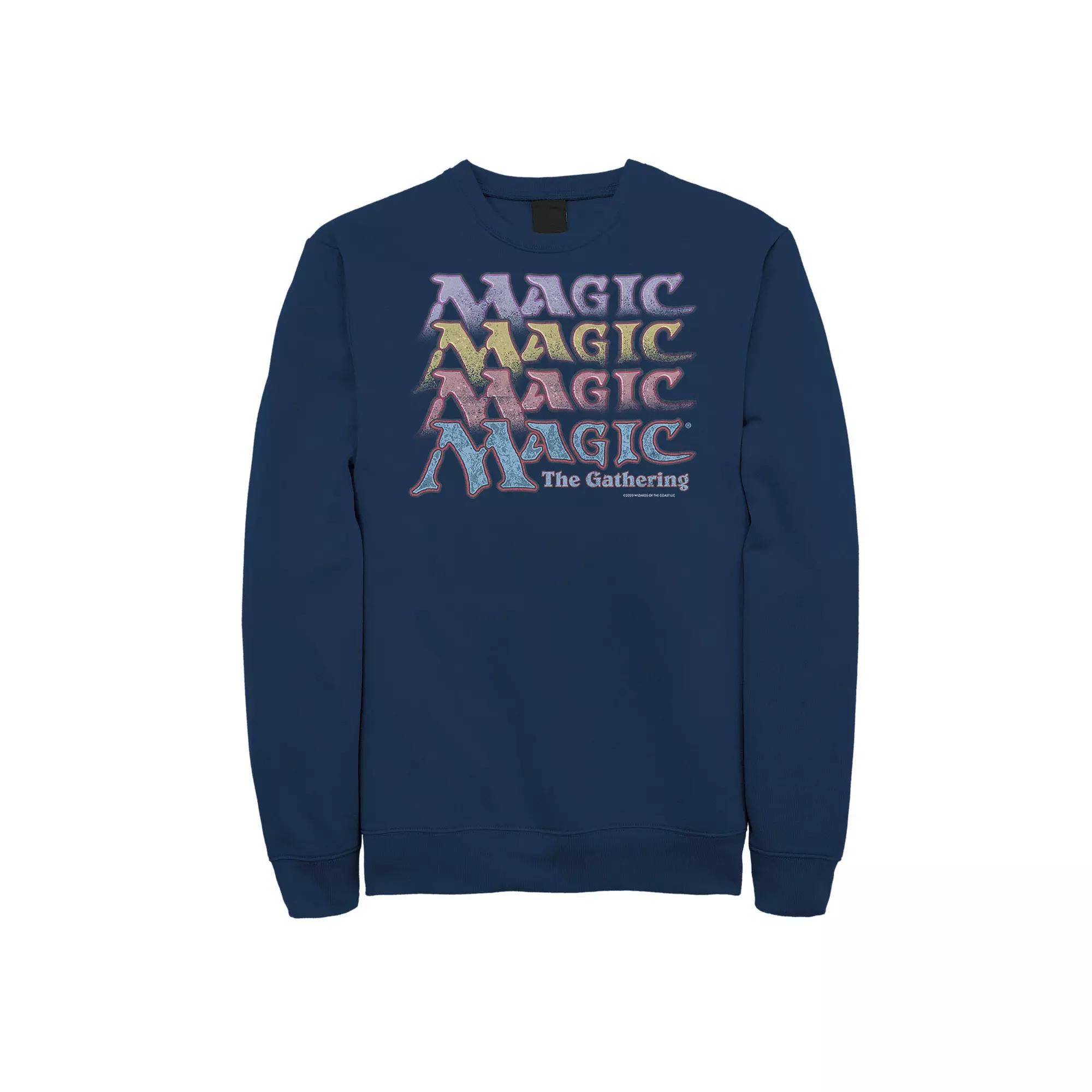 Big & Tall Magic: The Gathering Retro Logo Stack Sweatshirt, Men's,  Product Image