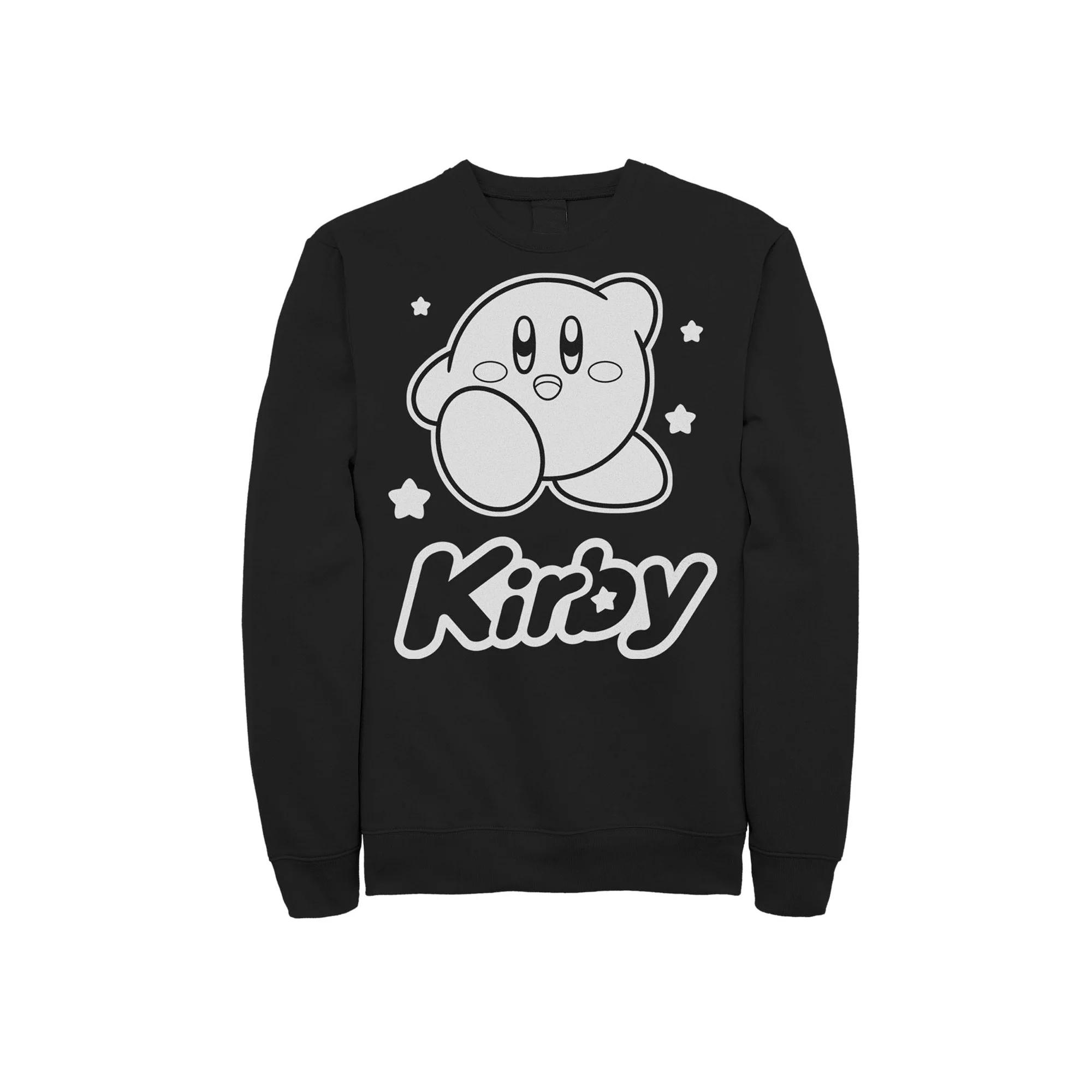 Men's Nintendo Kirby Monochrome Style Fleece,  Product Image