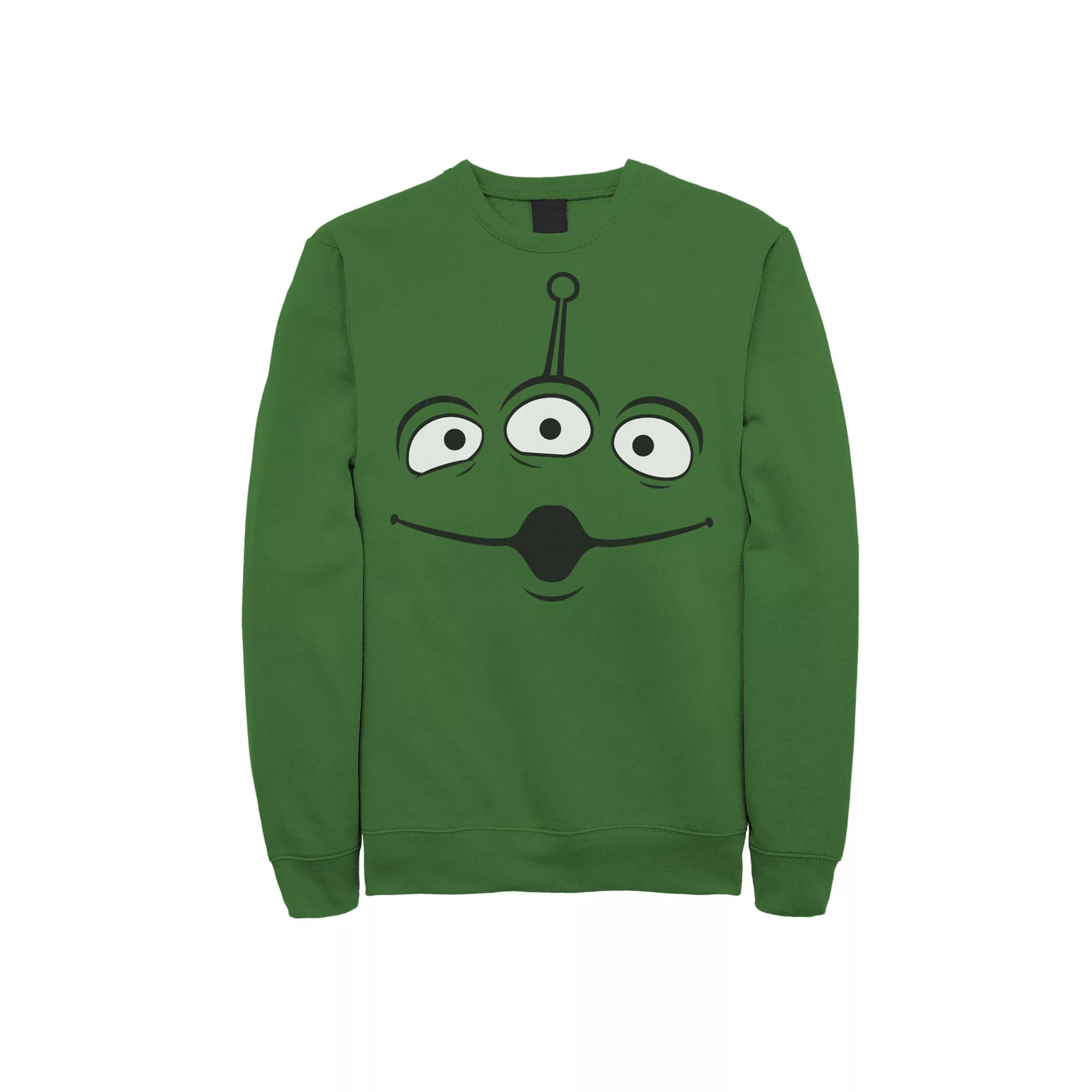 Men's Disney / Pixar Toy Story Aliens Face Sweatshirt, Size: XL, Kelly Product Image