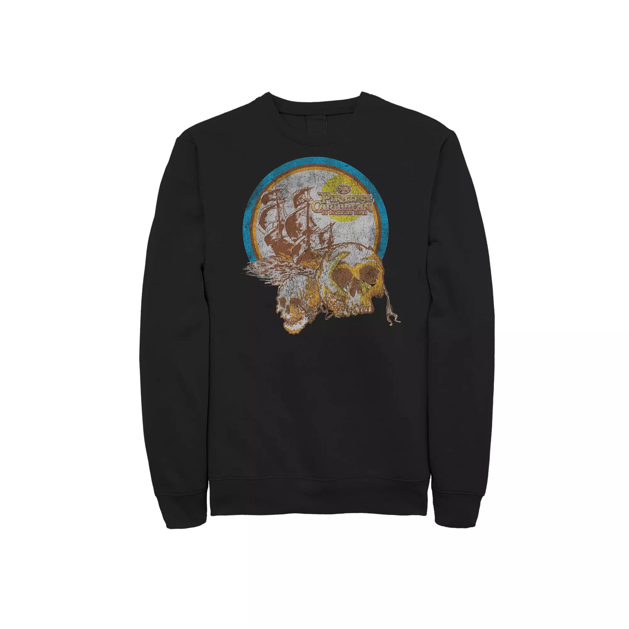Disney's Pirates of the Caribbean: On Stranger Tides Big & Tall Boat Skulls Circle Graphic Fleece, Men's,  Product Image