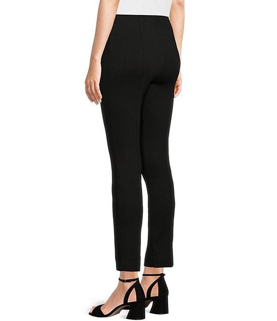 Slim Factor by Investments Coordinating Stretch Ponte Knit Ankle Skinny Pants Product Image