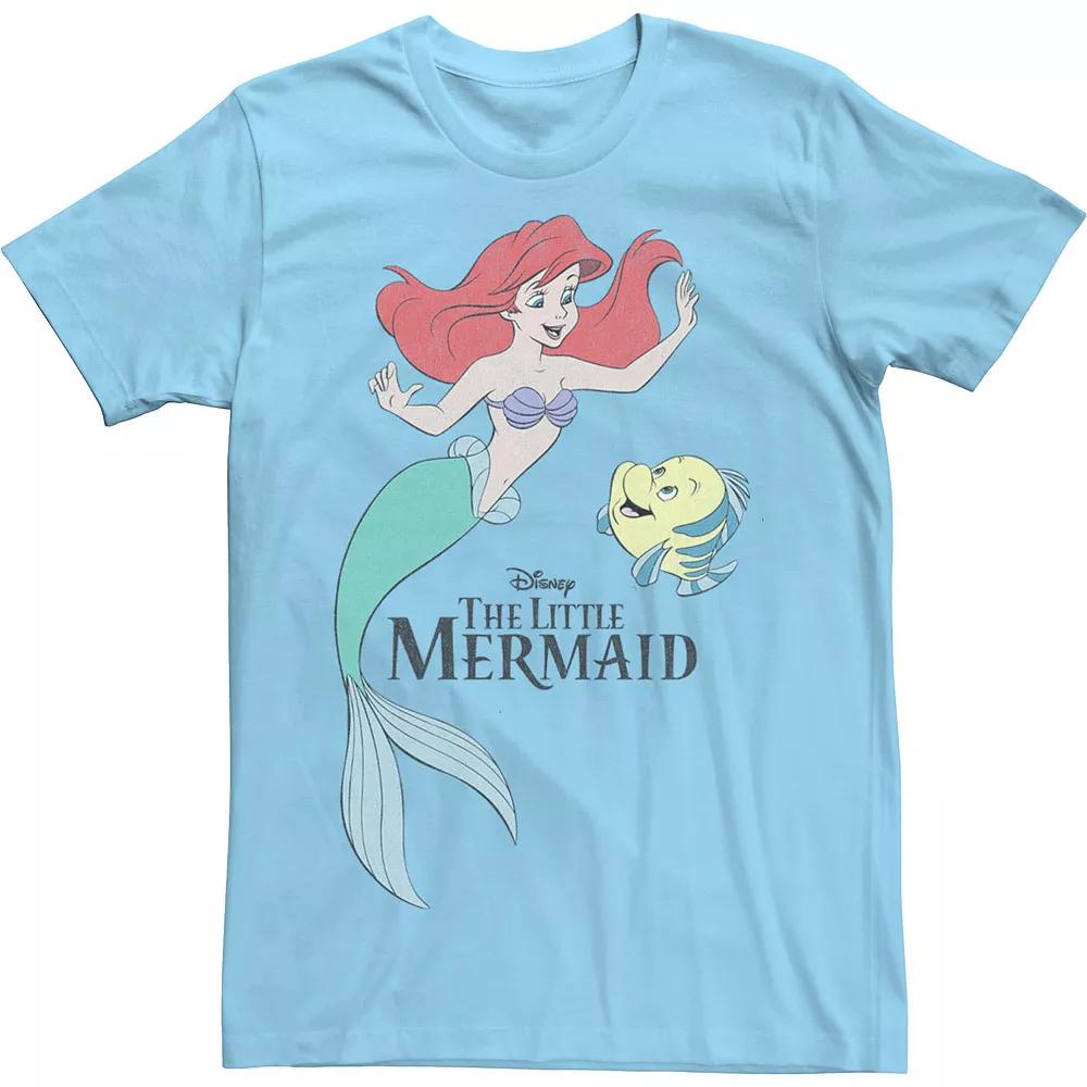 Disney's The Little Mermaid Ariel & Flounder Men's Portrait Tee,  Product Image