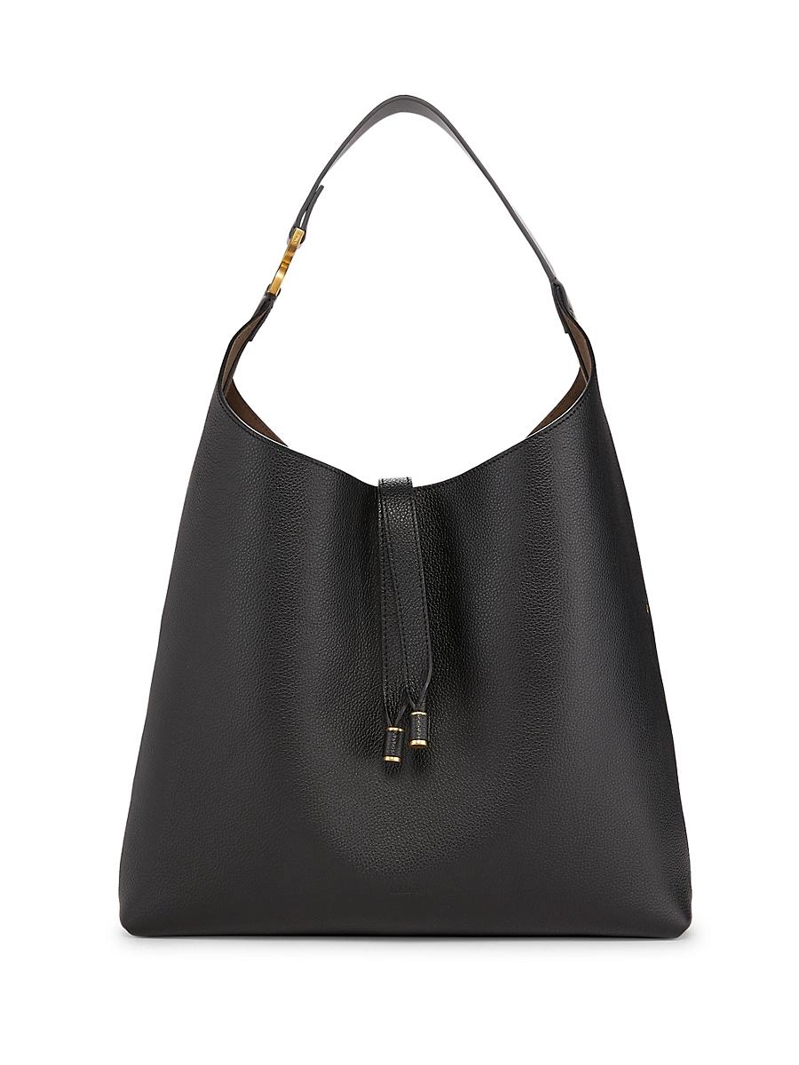 Marcie Hobo Bag in Grained Leather Product Image