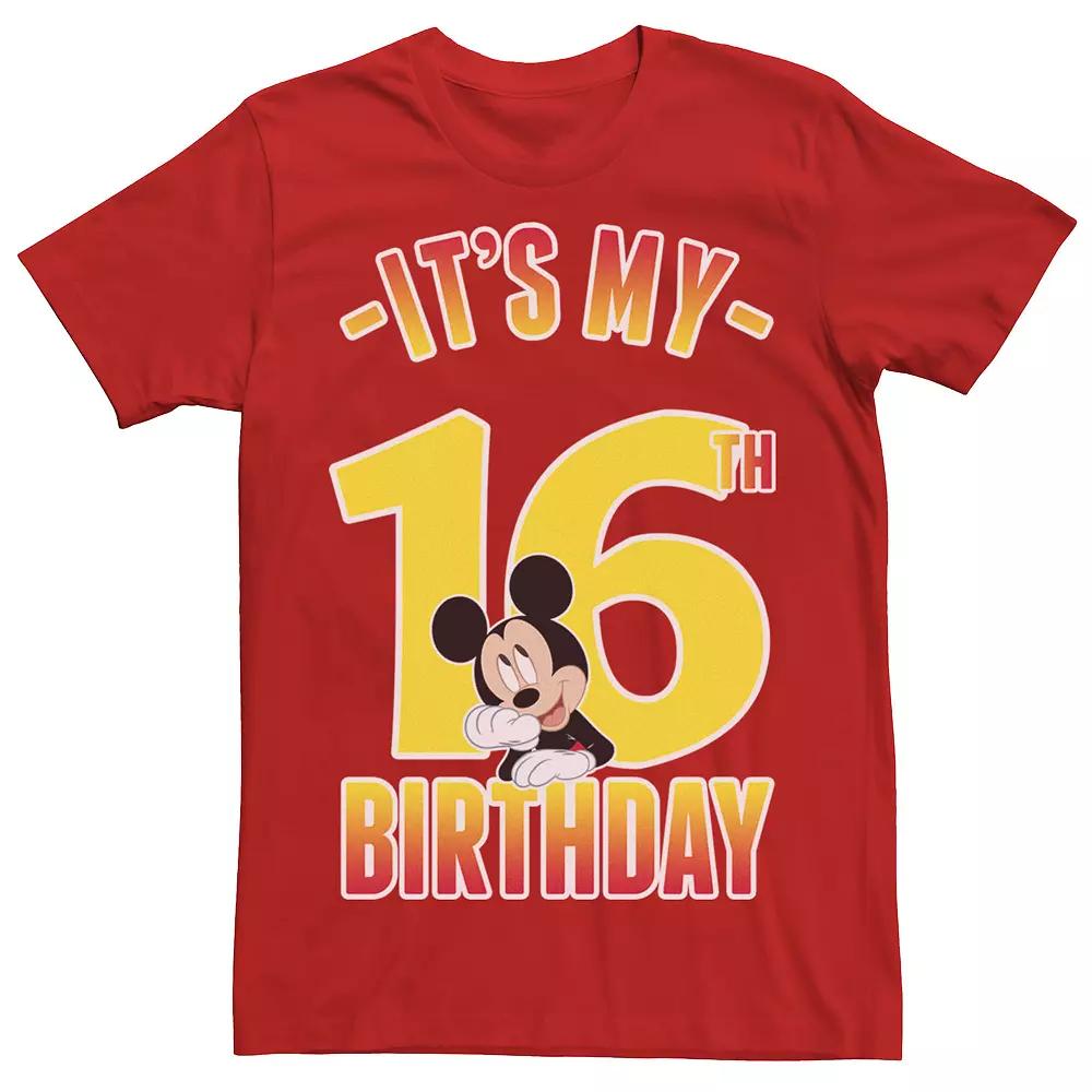 Disney's Mickey And Friends Mickey It's My 16th Birthday Men's Tee,  Product Image