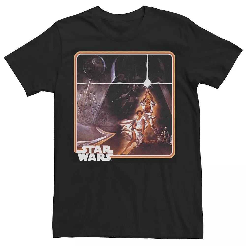 Men's Star Wars The Mandalorian Starry Night Style Portrait Tee,  Product Image