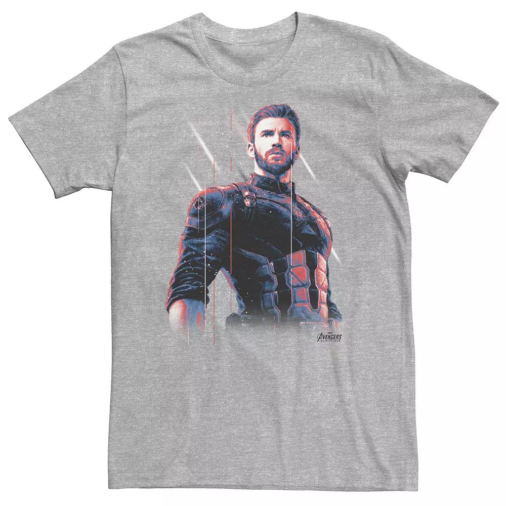 Big & Tall Marvel Infinity War Captain America Pose Tee, Men's,  Product Image