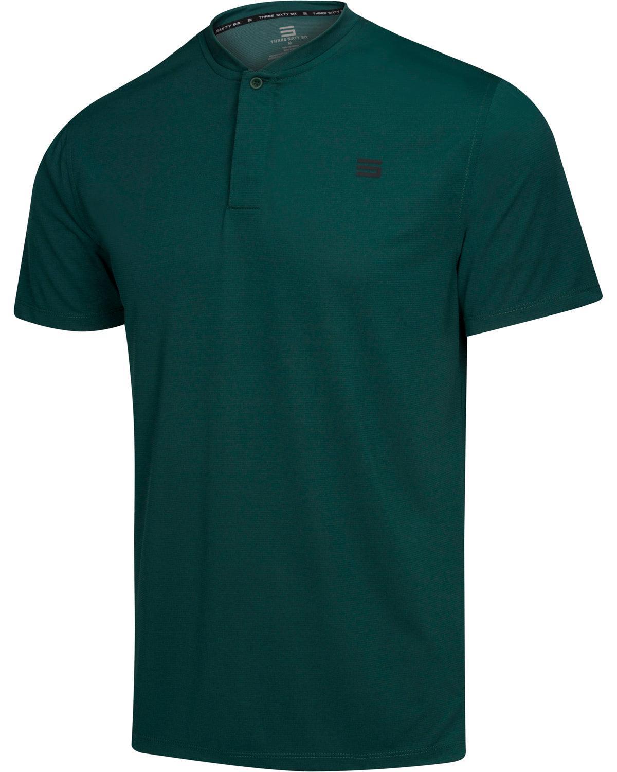 Three Sixty Six Men's Solid Collarless Golf Polo Male Product Image