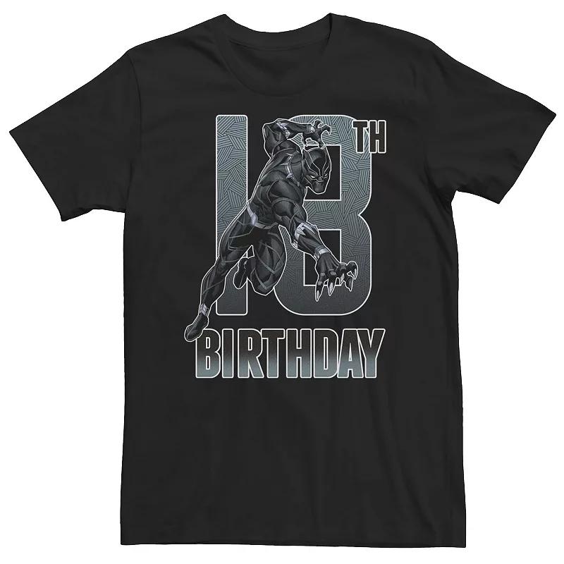 Big & Tall Marvel Black Panther 18th Birthday Action Pose Tee, Men's, Size: Large Tall Product Image