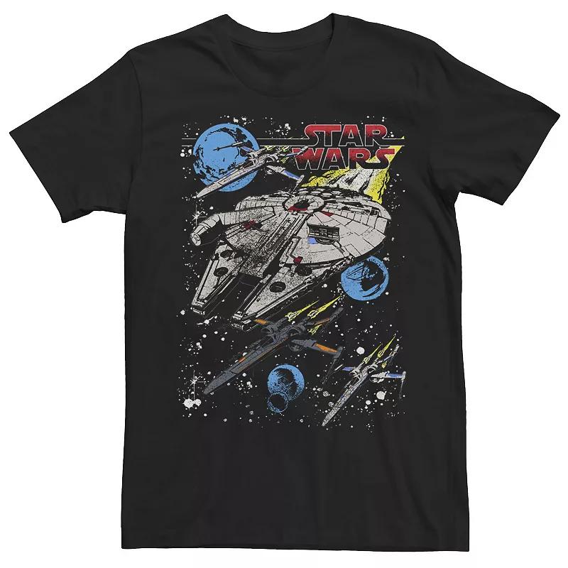 Men's Star Wars The Force Awakens Millennium Falcon Blue Squadron Tee,  Product Image