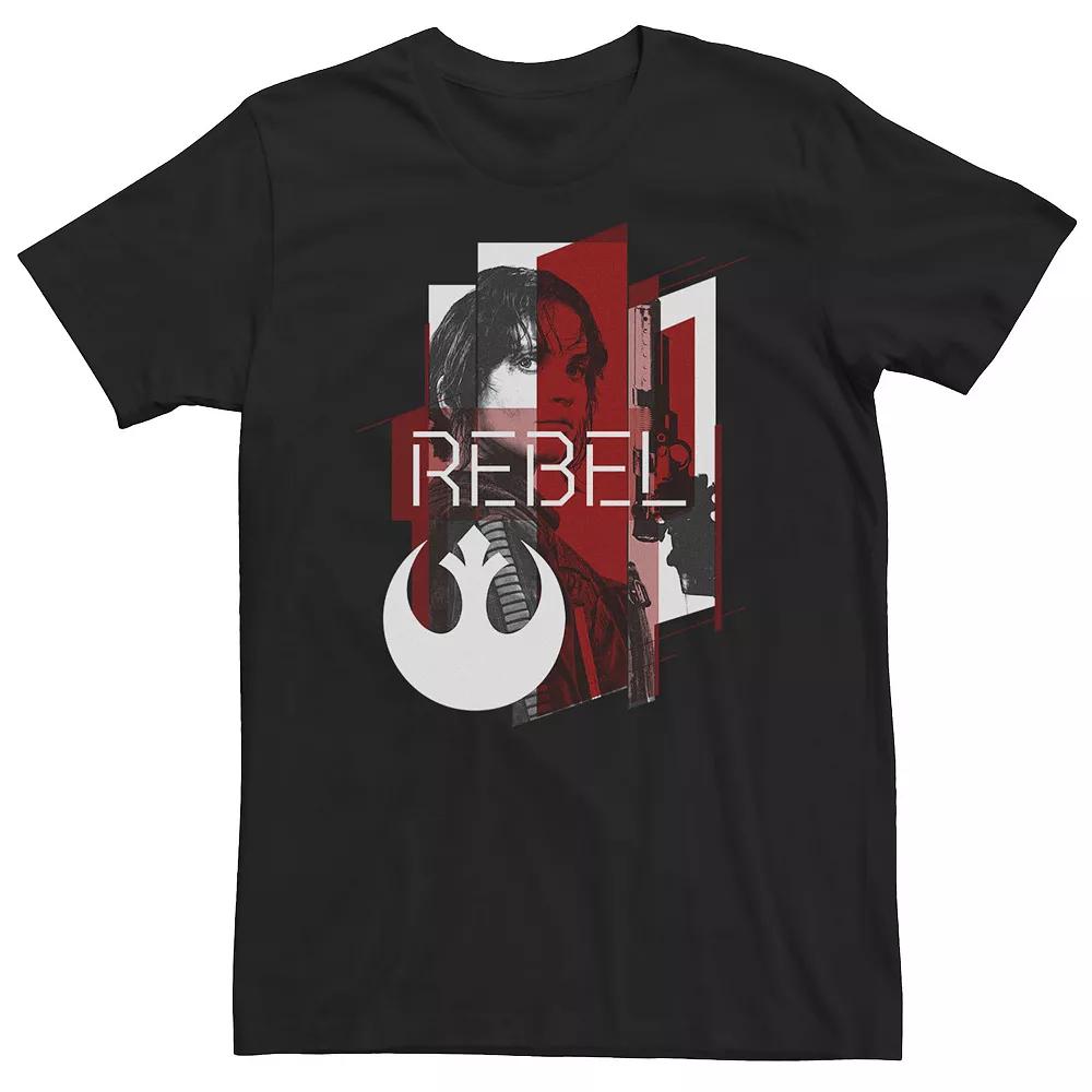 Big & Tall Star Wars Rogue One Jyn Geometric Rebel Emblem Tee, Men's,  Product Image