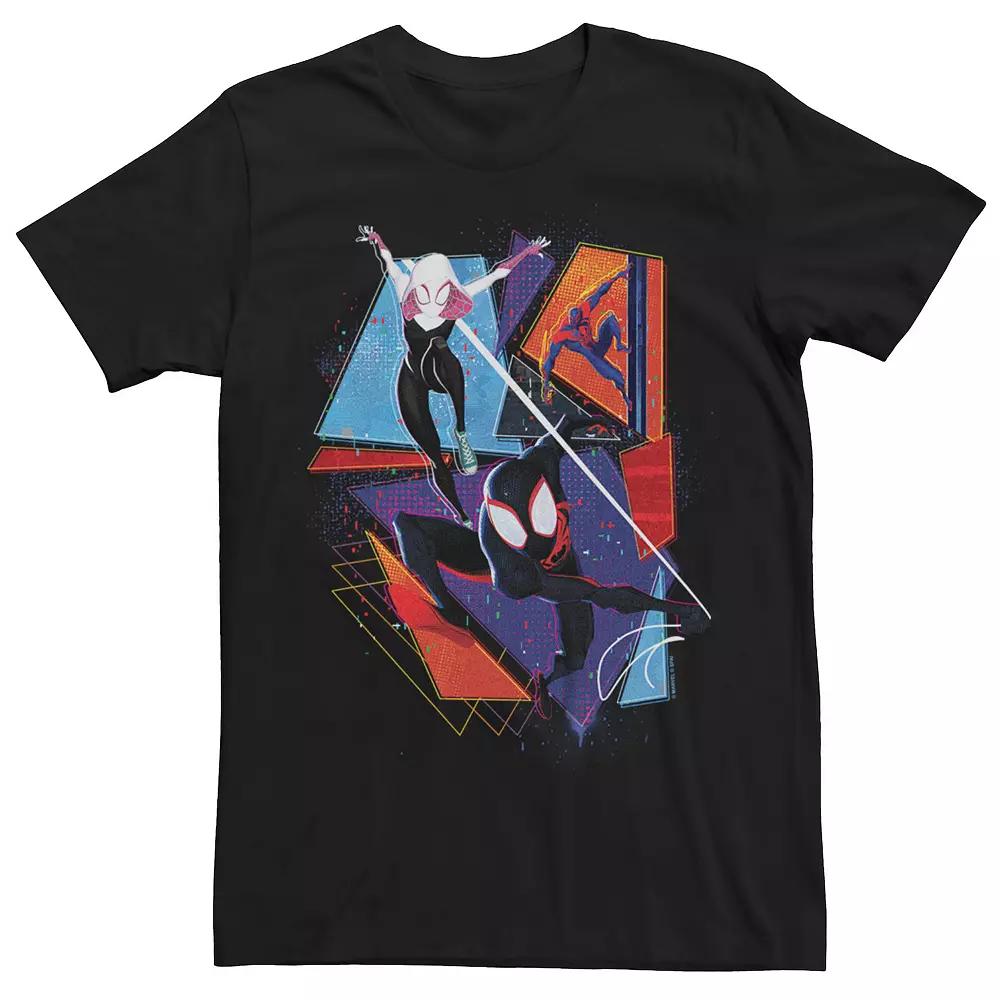Men's Marvel Spiderman Across The Spider Verse Group Graphic Tee,  Product Image
