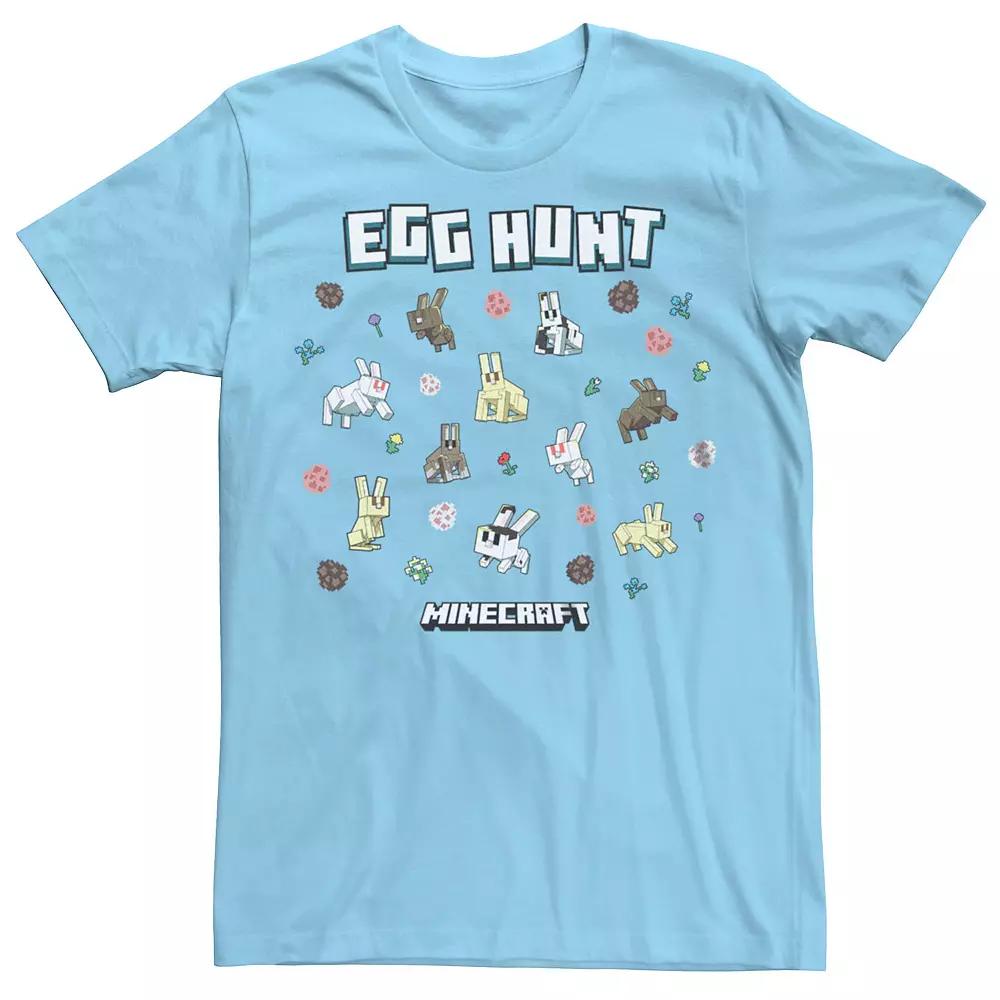 Men's Minecraft Easter Egg Hunt Rabbit Graphic Tee,  Product Image