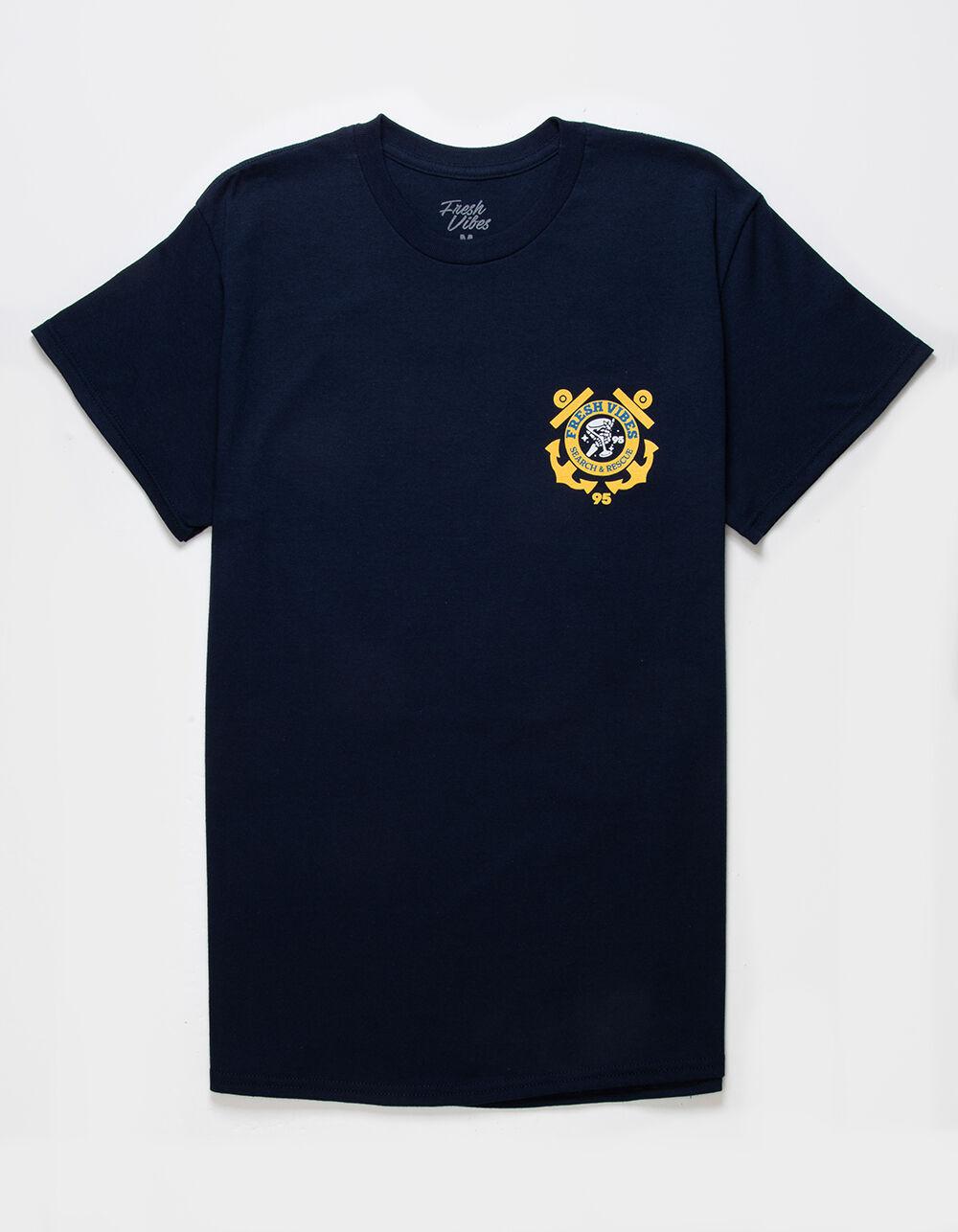 FRESH VIBES Search & Rescue Mens Tee - NAVY Product Image