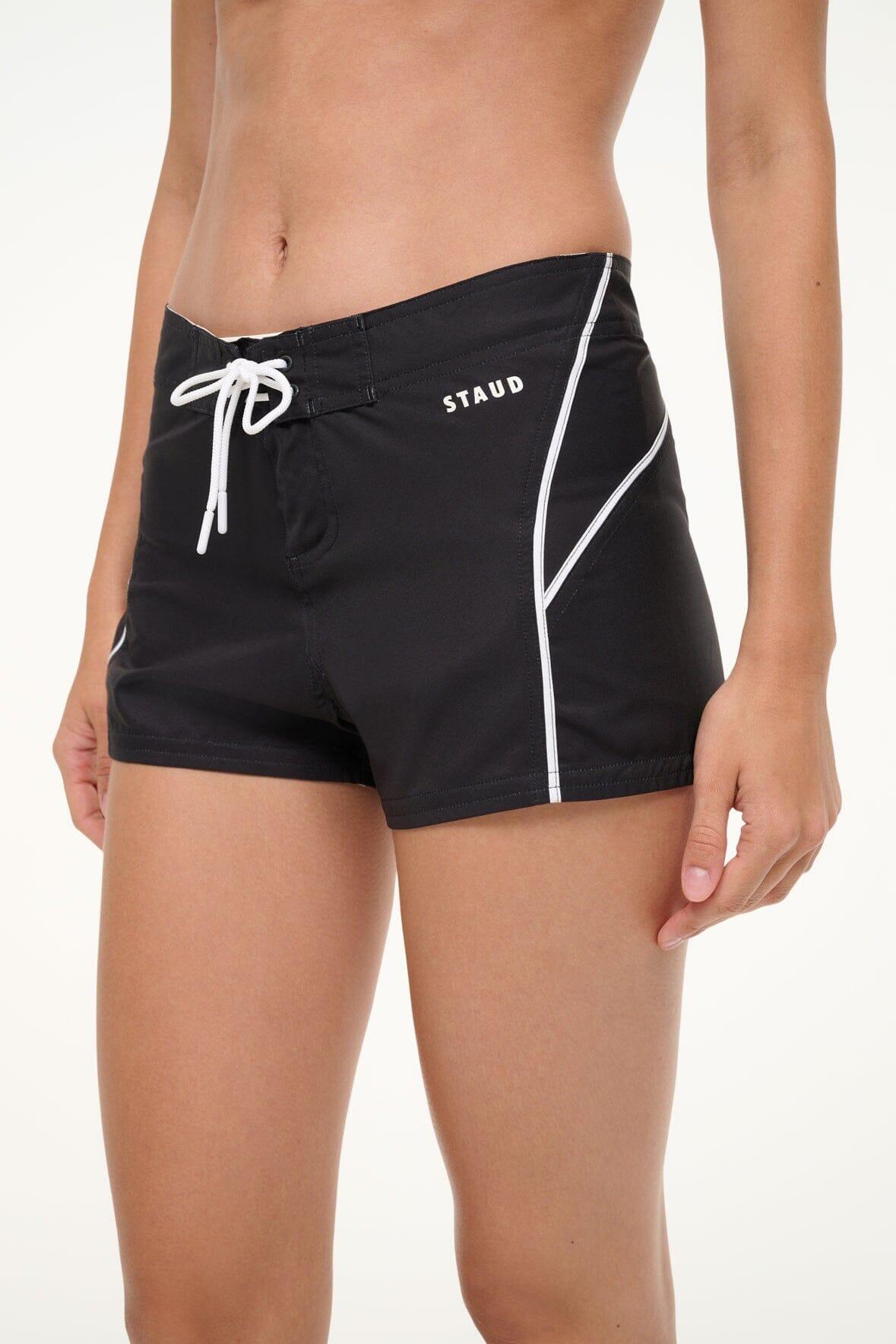 PIER BOARD SHORT | BLACK WHITE Product Image