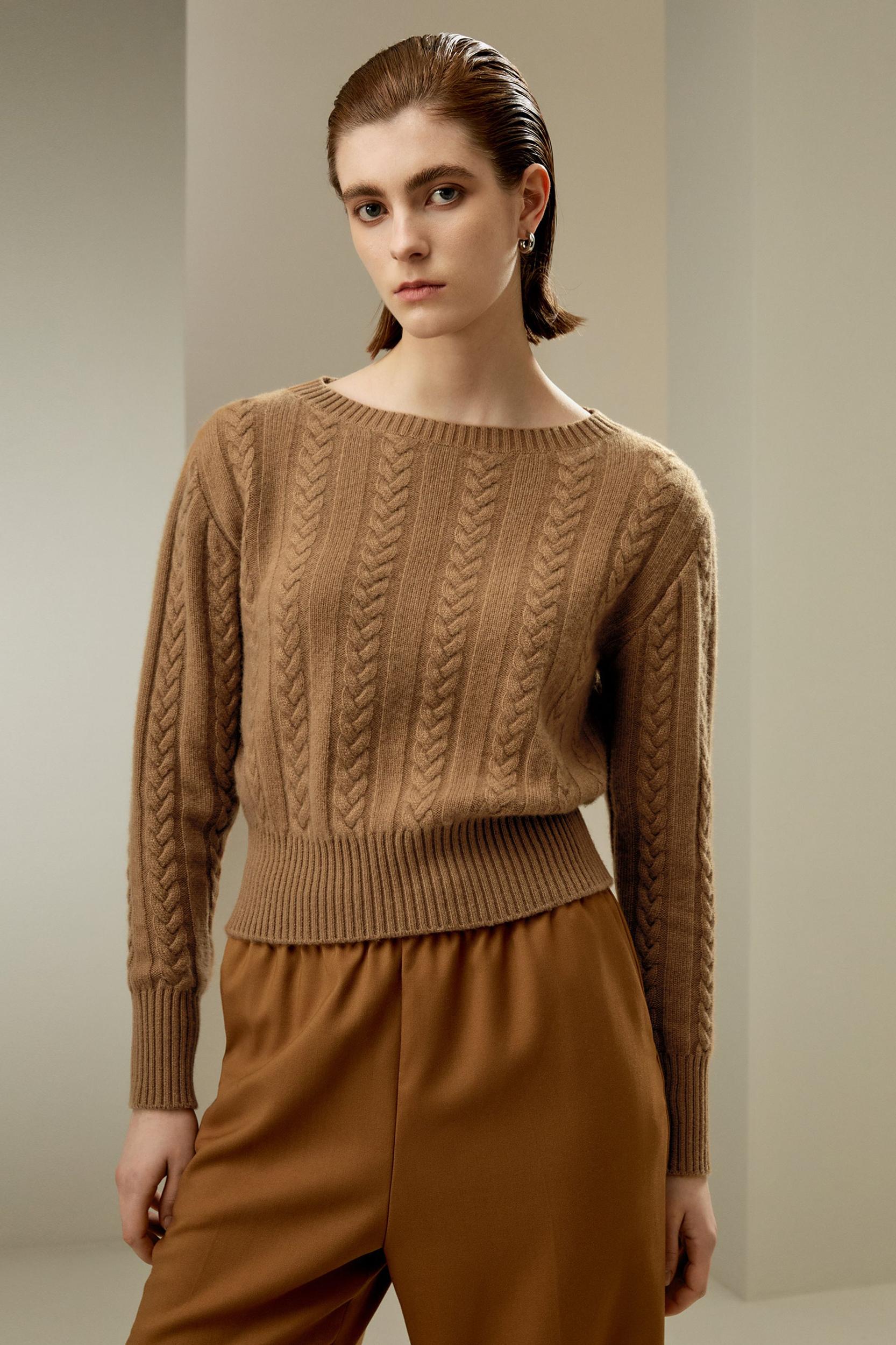 Pure Cashmere Drop Shoulder Sweater Product Image