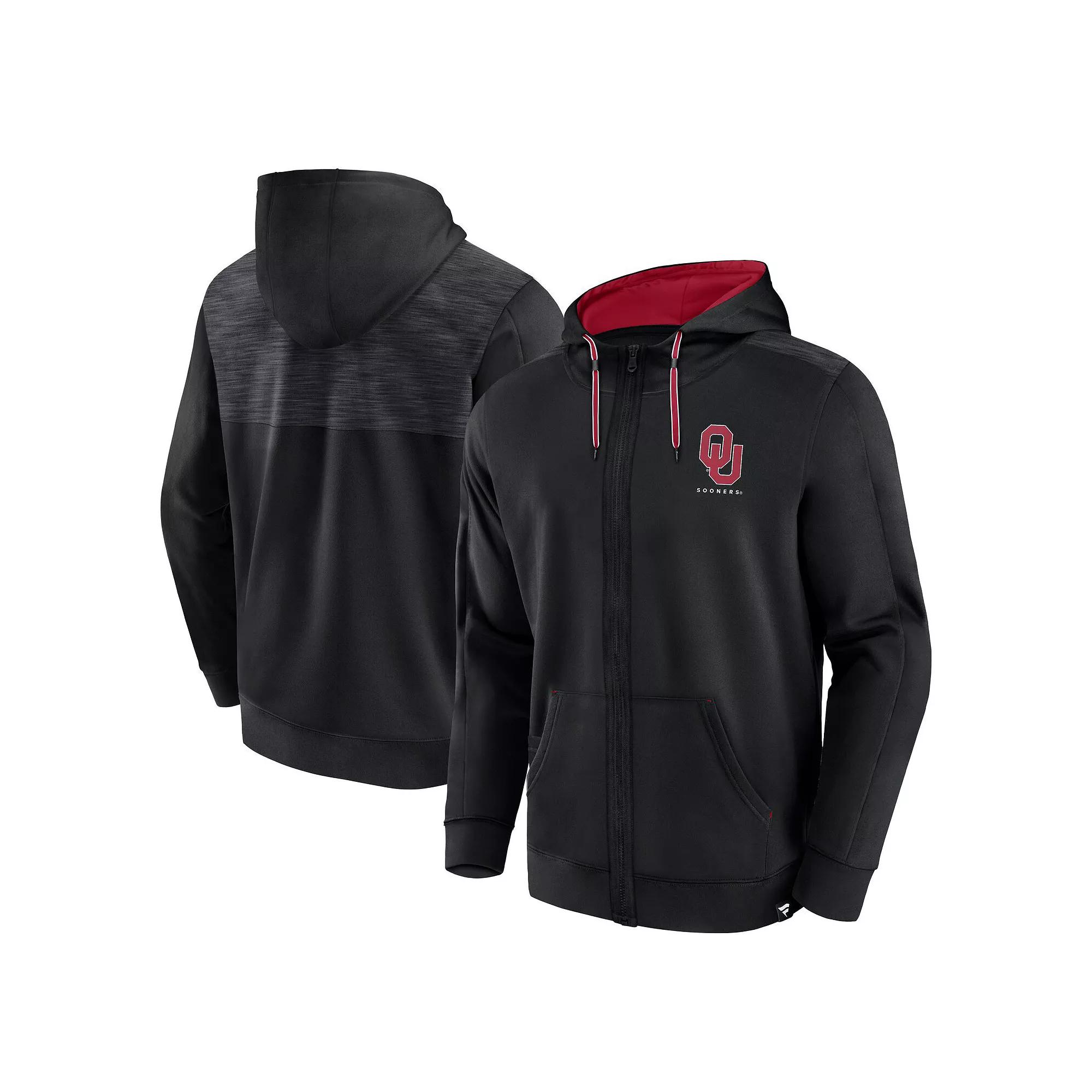 Men's Fanatics Branded Black Oklahoma Sooners Power Index Full-Zip Hoodie,  Product Image
