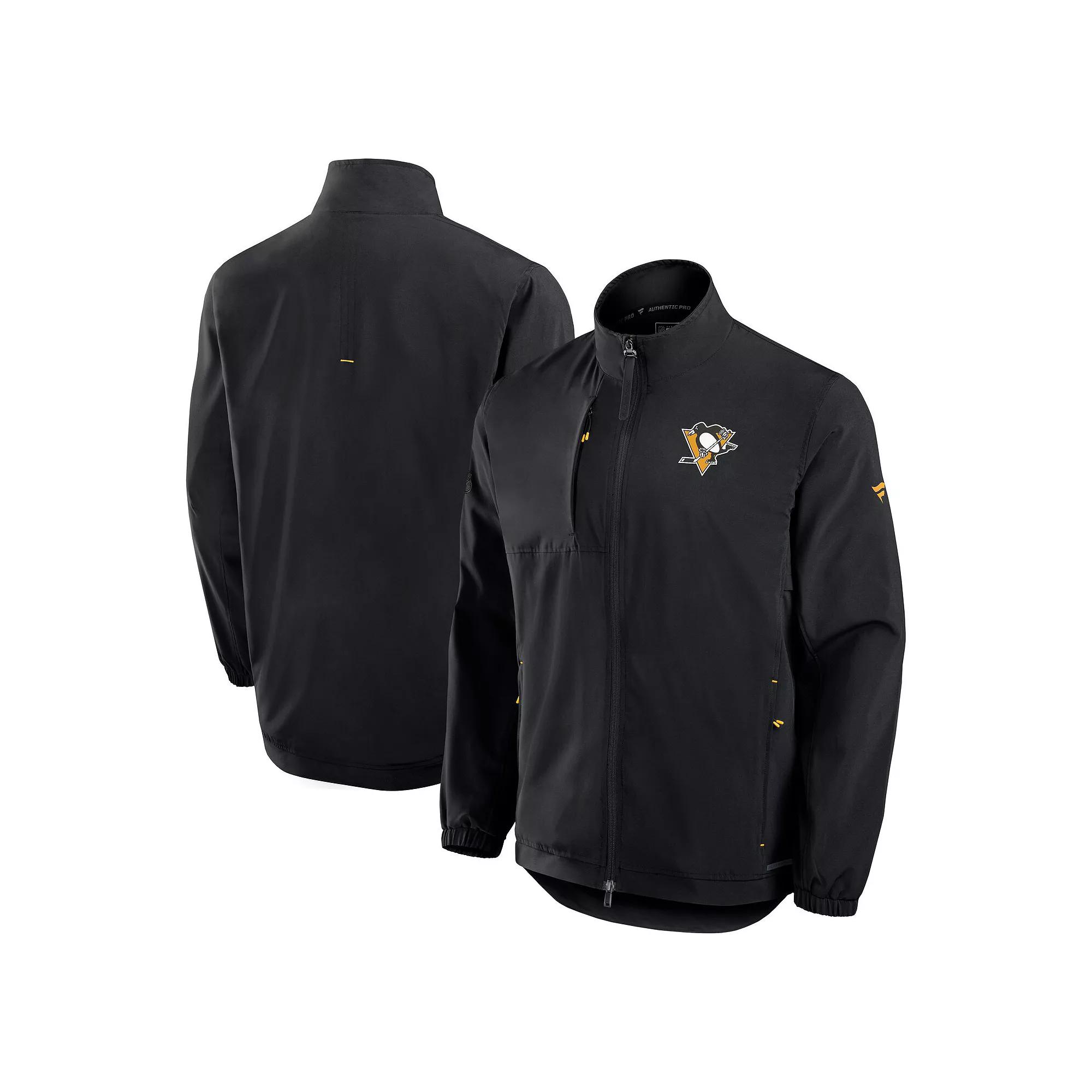 Men's Fanatics Black Boston Bruins Authentic Pro Rink Coaches Full-Zip Jacket,  Product Image