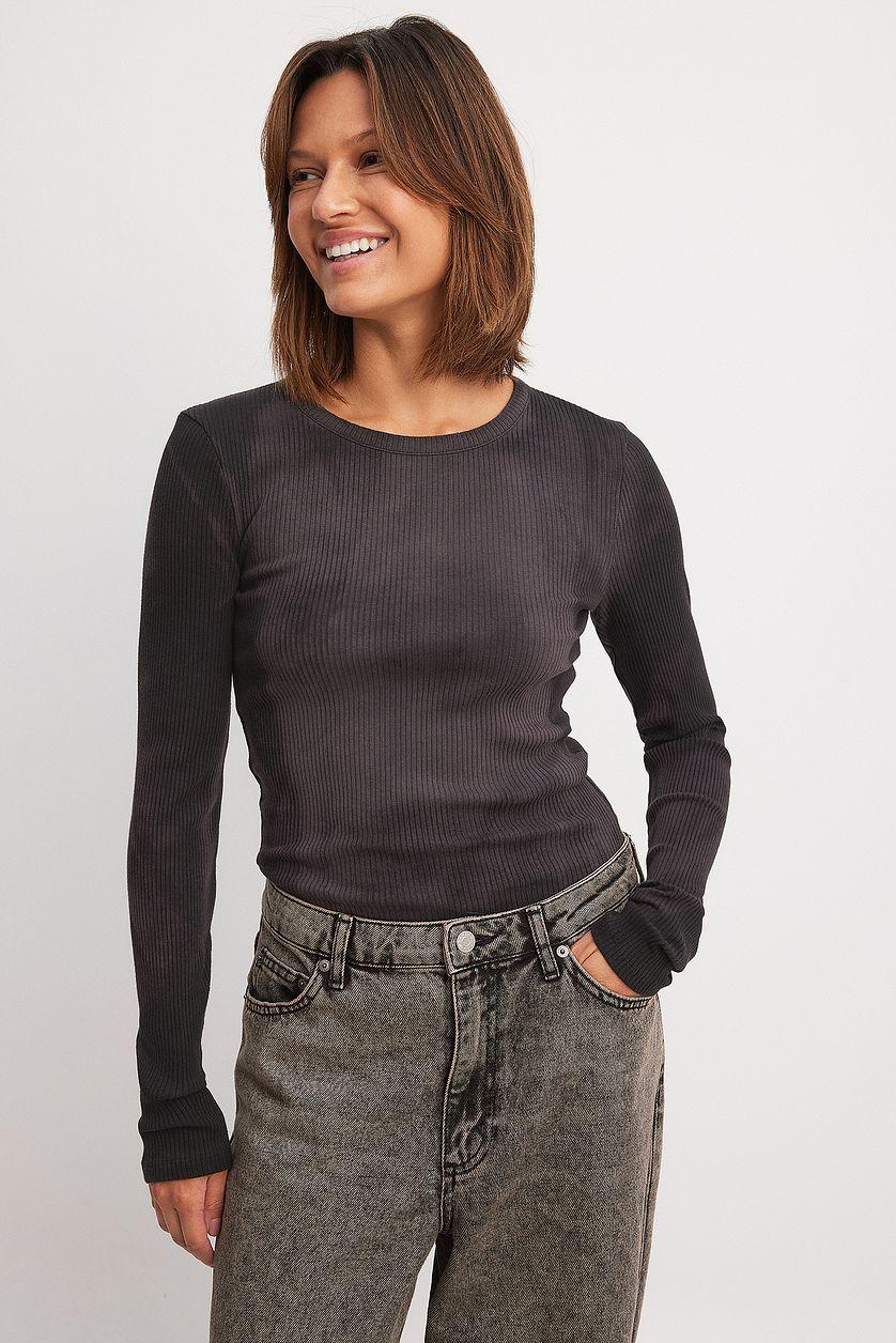 Acid Wash Rib Top Product Image