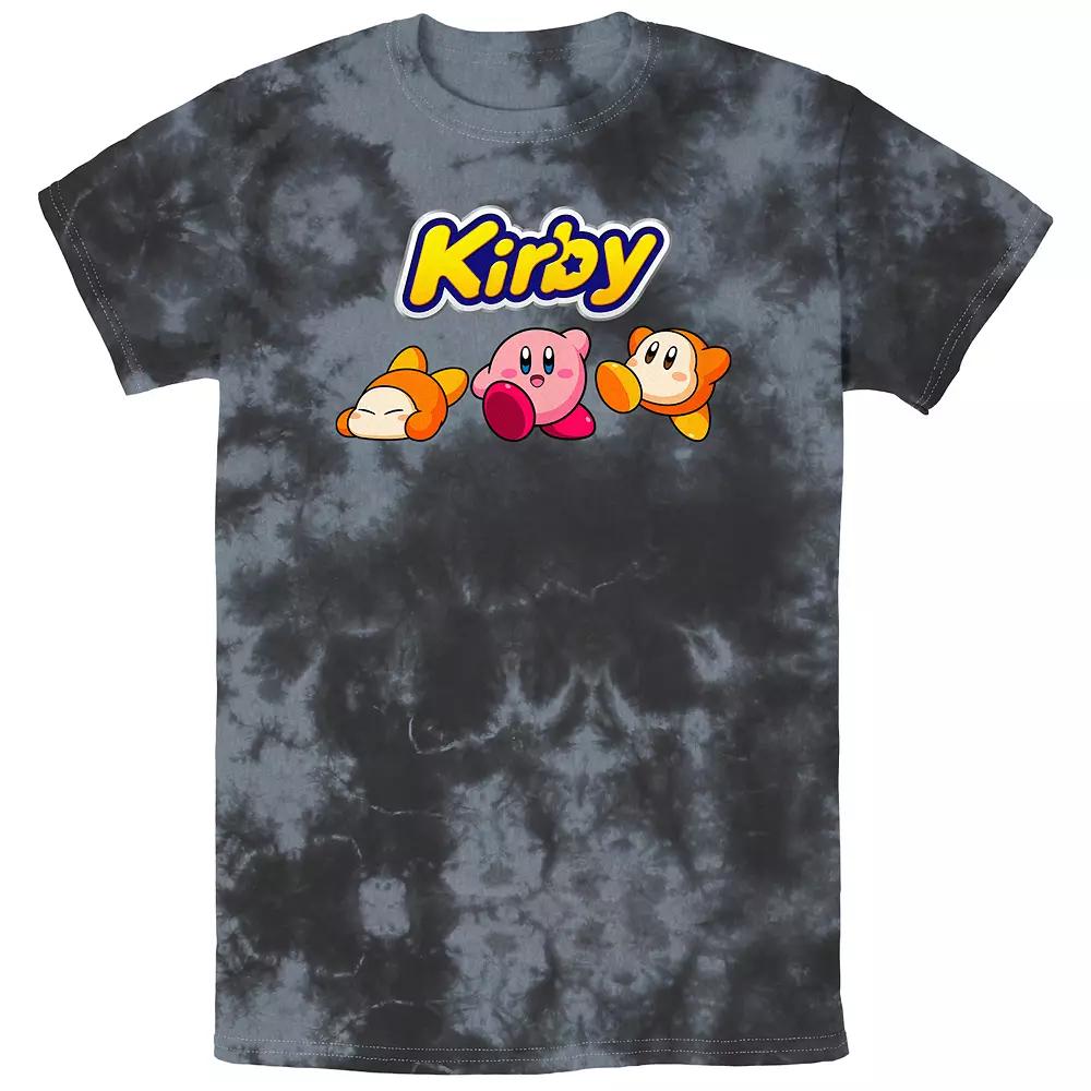 Men's Nintendo Kirby and Friends Bombard Wash Graphic Tee, Size: Large, Black Grey Product Image