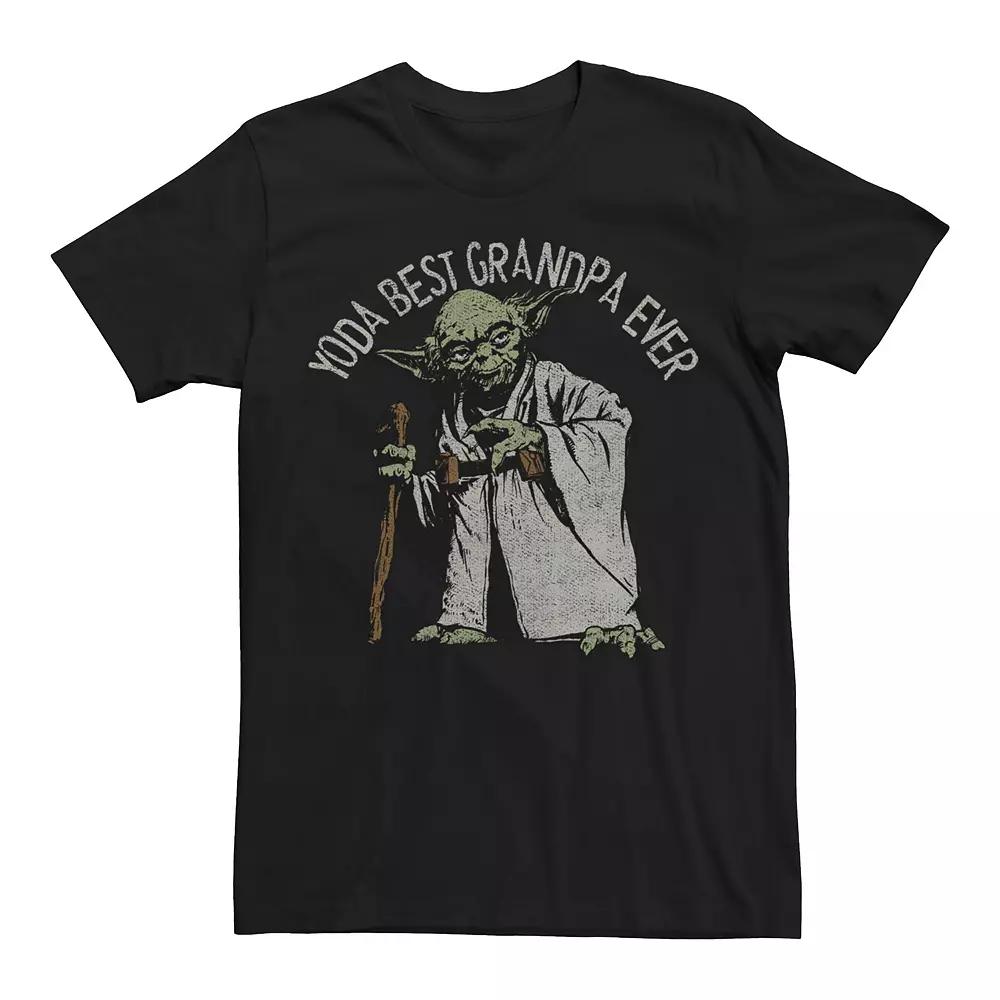 Men's Star Wars Yoda Best Grandpa Ever Graphic Tee,  Product Image