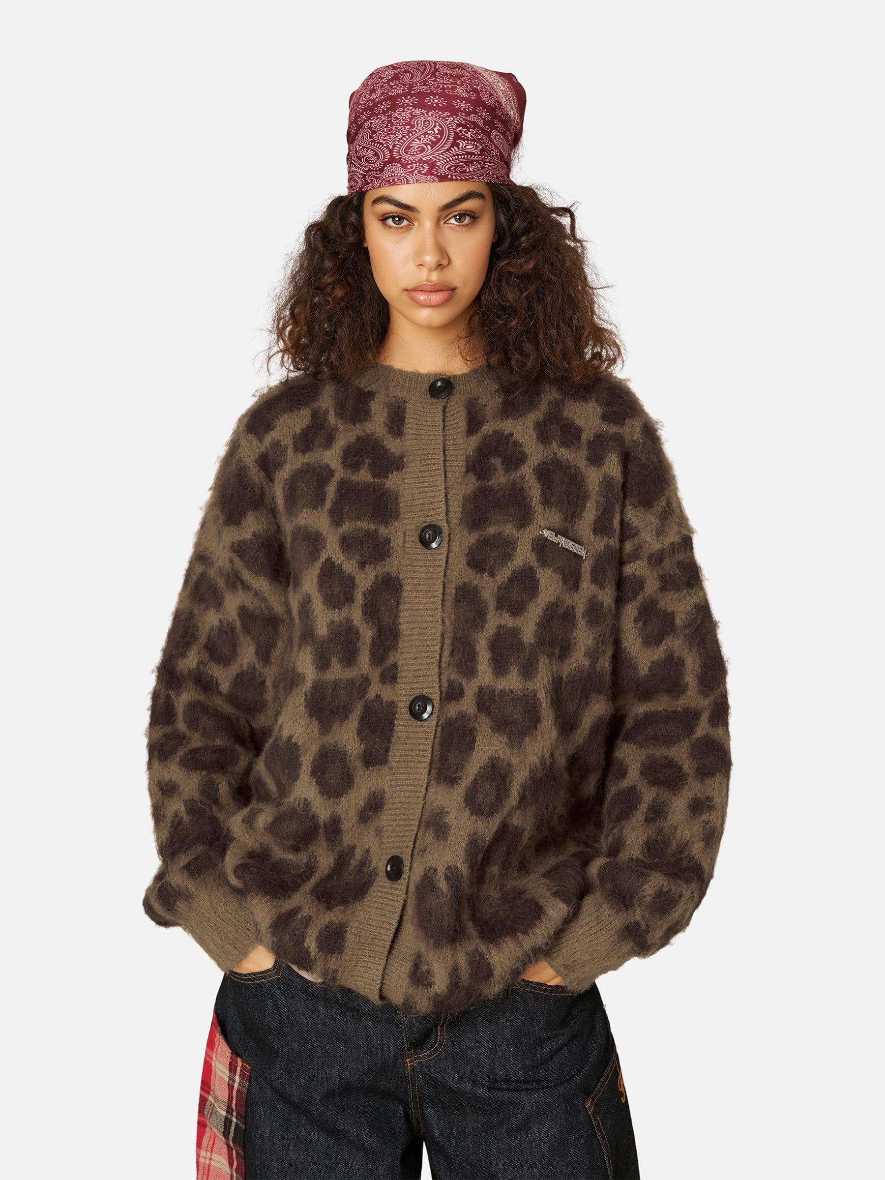Aelfric Eden Leopard Graphic Cardigan Product Image