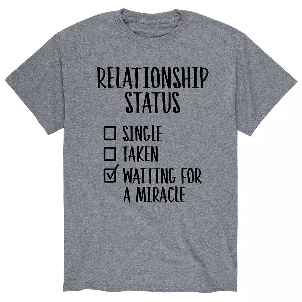Men's Relationship Status Checklist Tee,  Product Image
