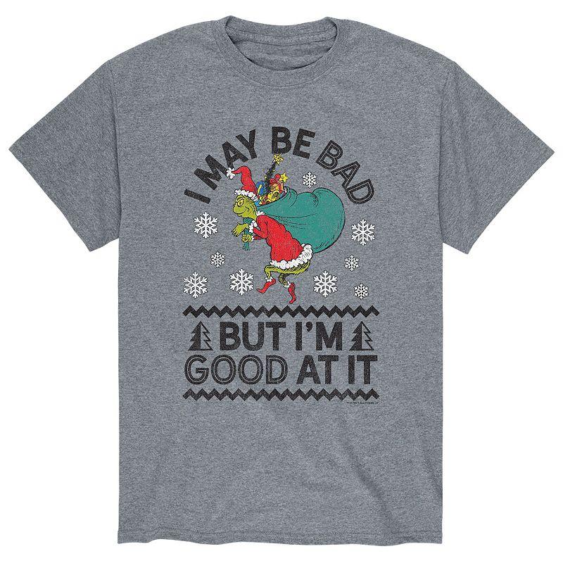 Men's Dr. Seuss The Grinch Bad Good Tee,  Product Image