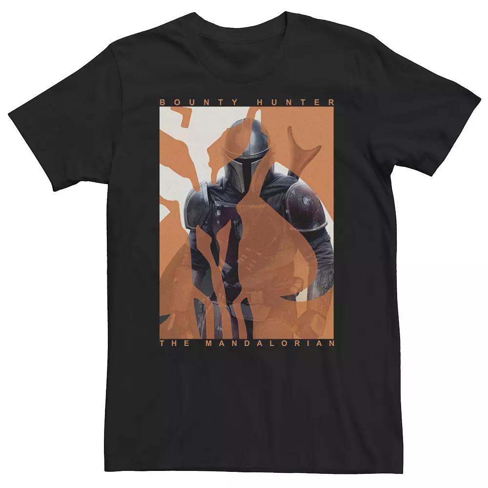 Big & Tall Star Wars The Mandalorian Hunt Poster Tee, Men's, Size: 4XLT, Black Product Image