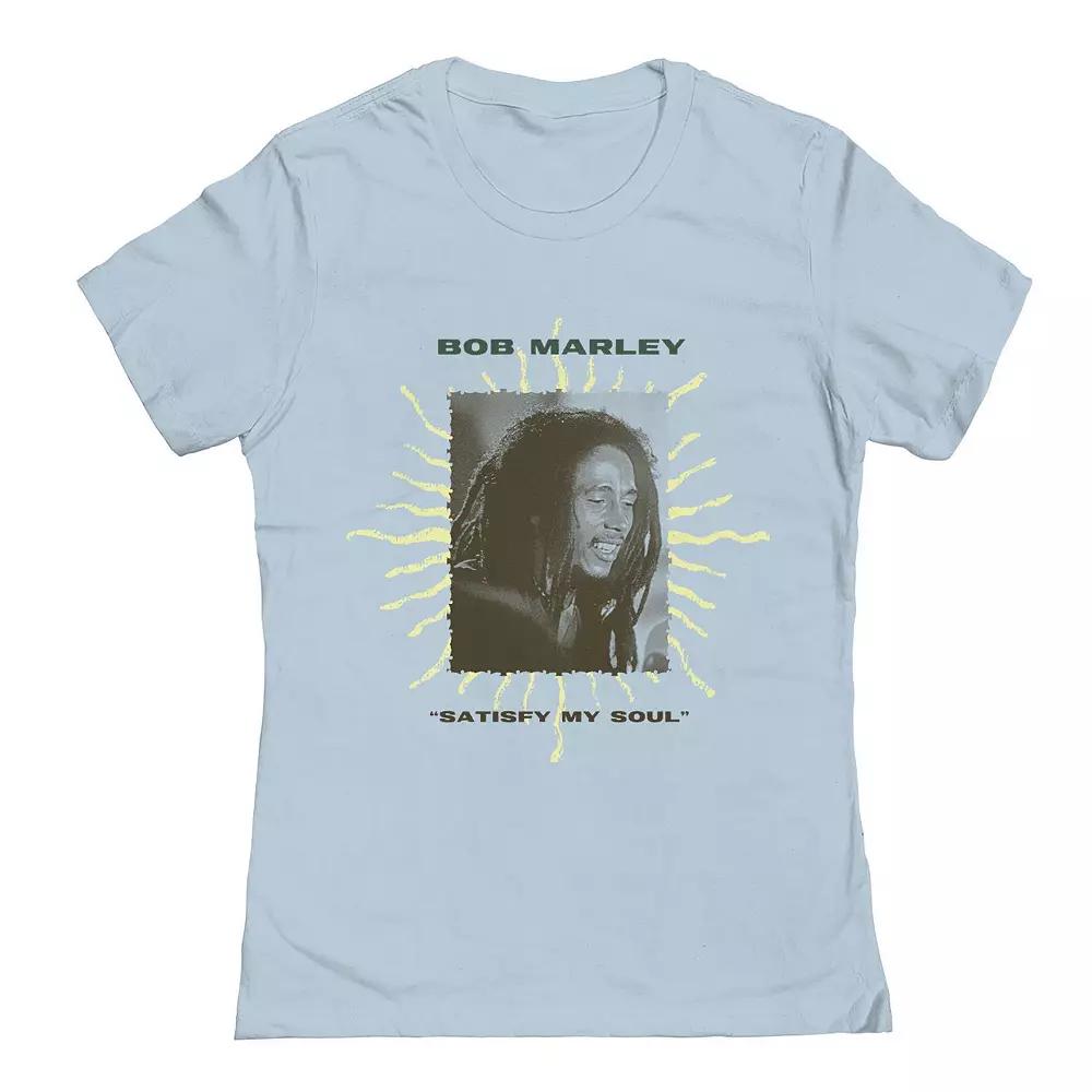 Junior's Bob Marley Satisfy My Soul Sage Graphic Tee, Women's,  Product Image