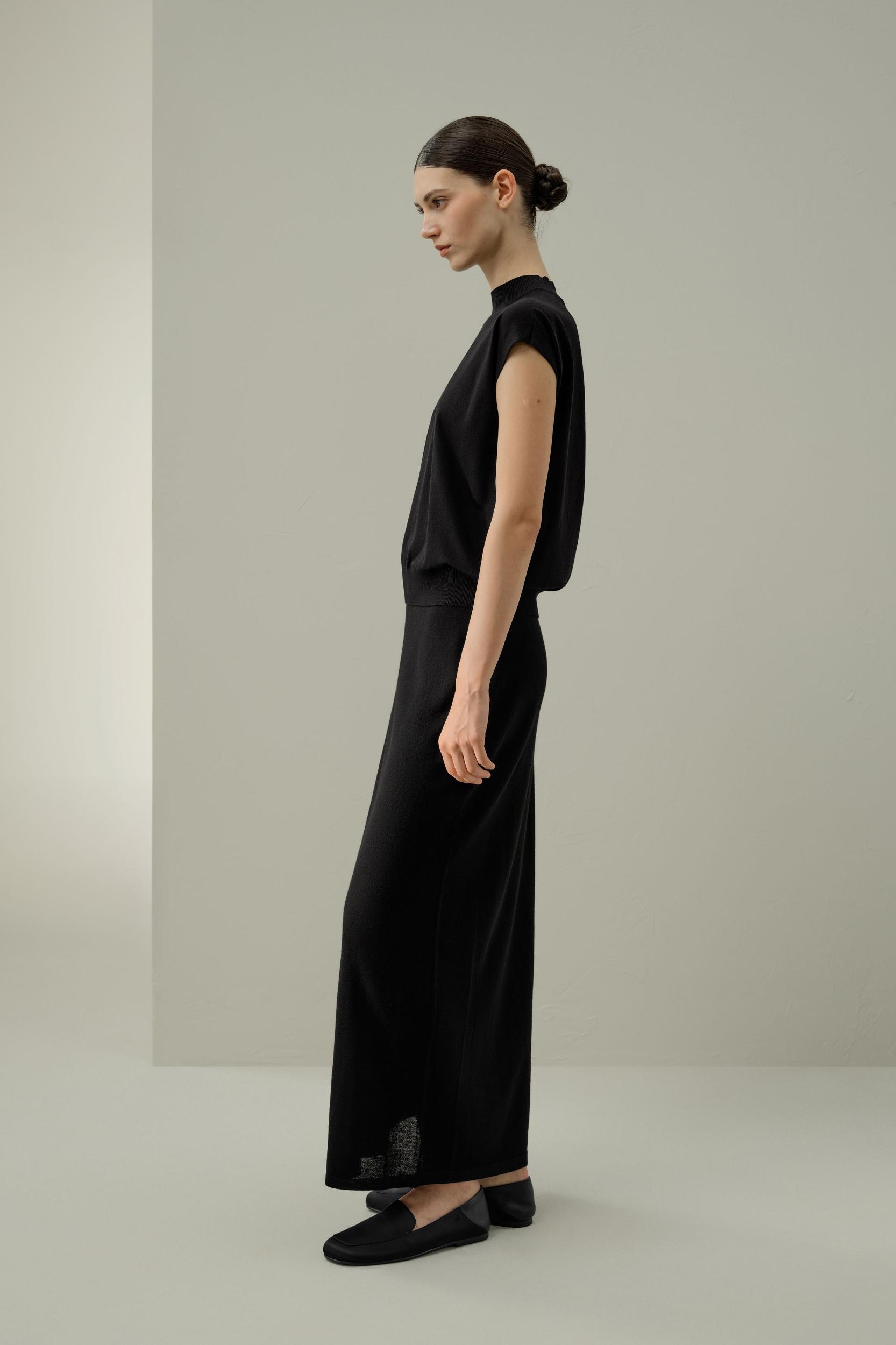 Mockneck Silk Cotton Blend Top Product Image