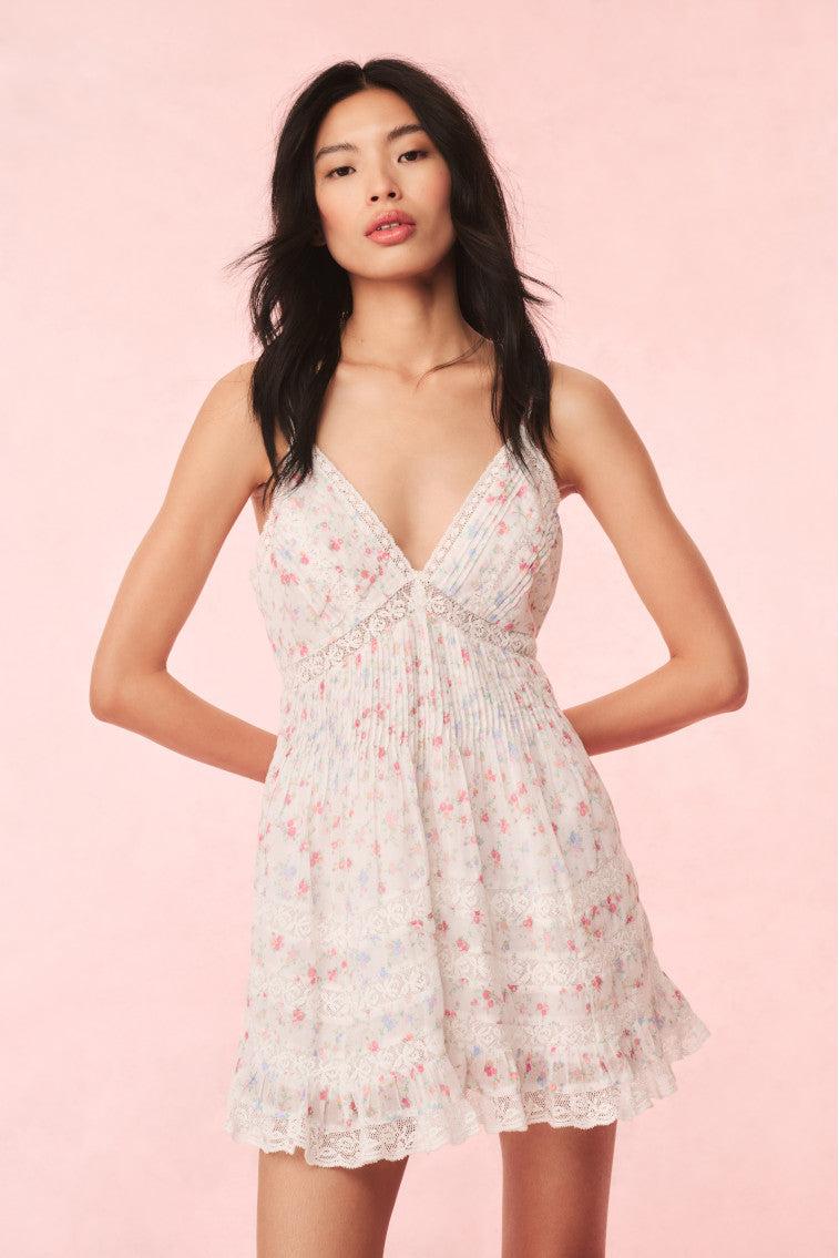 Alonna Cotton Floral Mini Dress Product Image