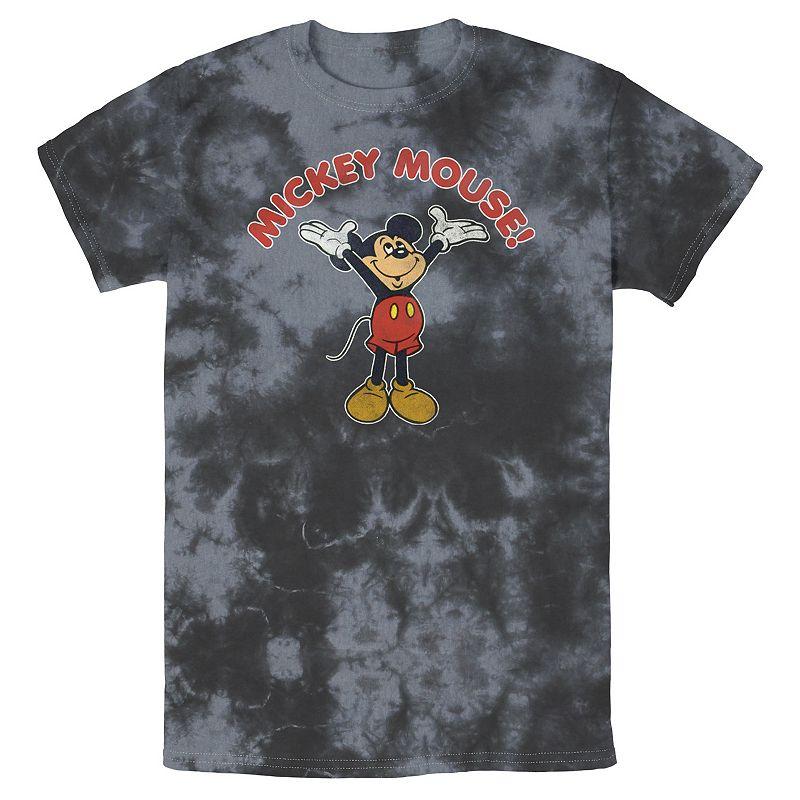 Men's Disney Mickey And Friends Mickey Retro Bomabrd Wash Tee,  Product Image