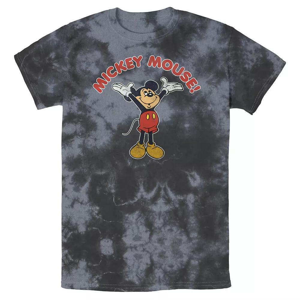 Men's Disney Mickey And Friends Mickey Retro Bomabrd Wash Tee,  Product Image