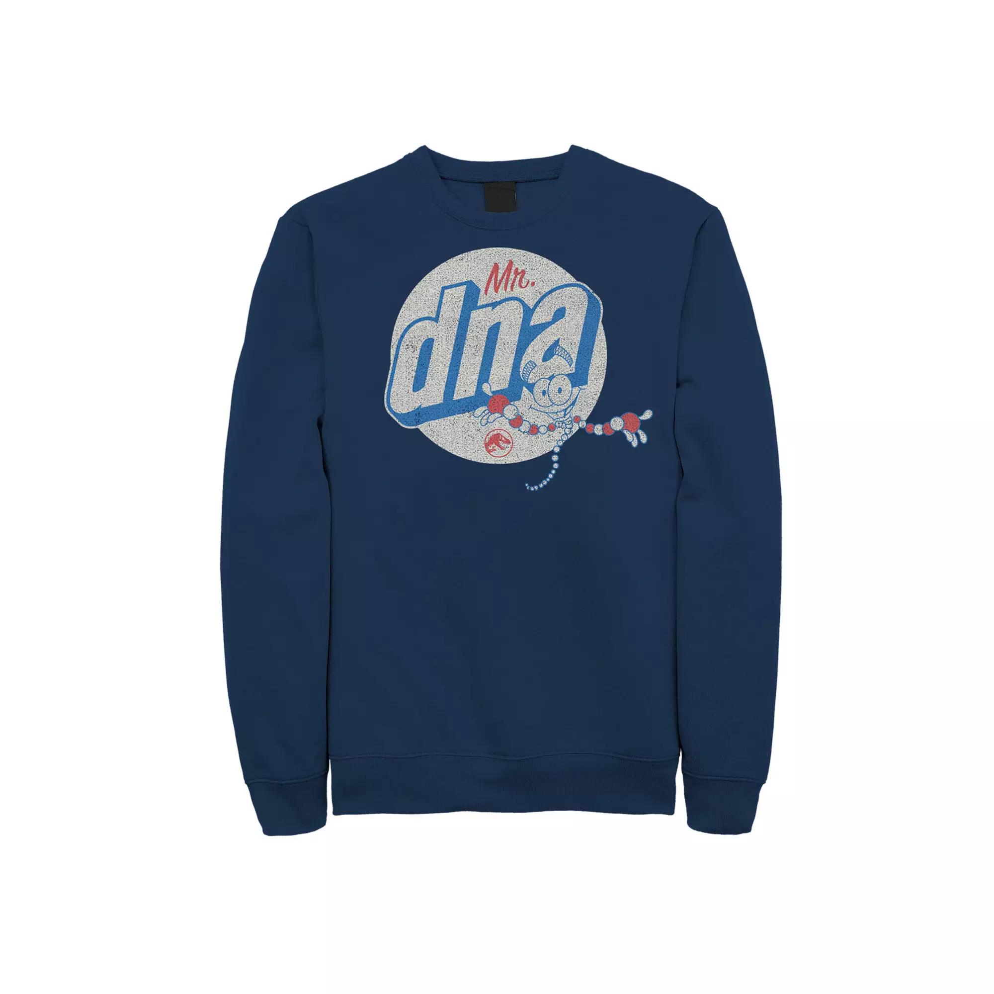 Men's Jurassic World Vintage Mr. DNA Logo Sweatshirt,  Product Image