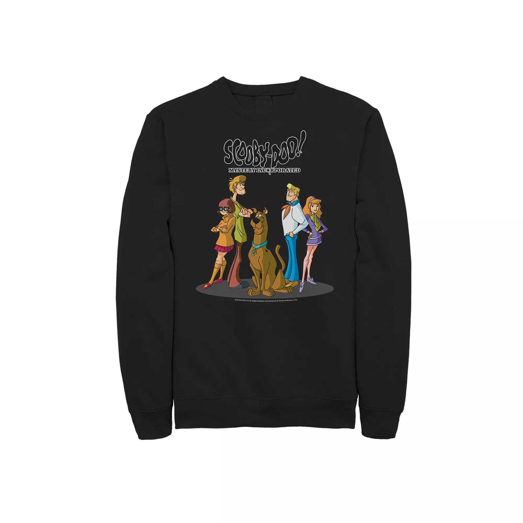 Big & Tall Scooby-Doo Mystery Incorporated Mystery Gang Portrait Graphic Fleece Pullover, Men's,  Product Image