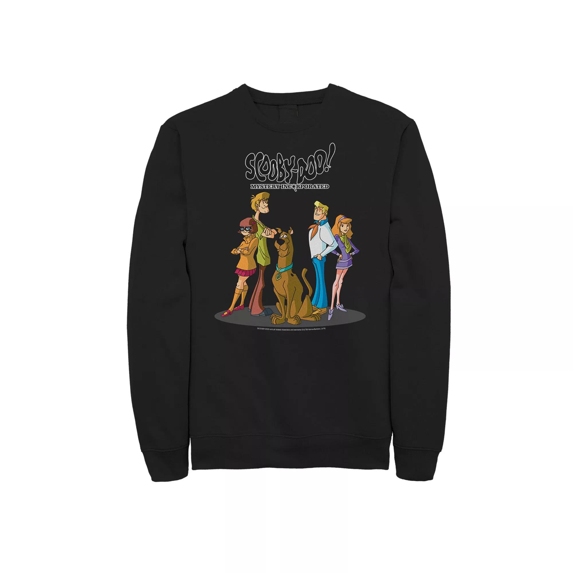 Big & Tall Scooby-Doo Mystery Incorporated Mystery Gang Portrait Graphic Fleece Pullover, Men's,  Product Image