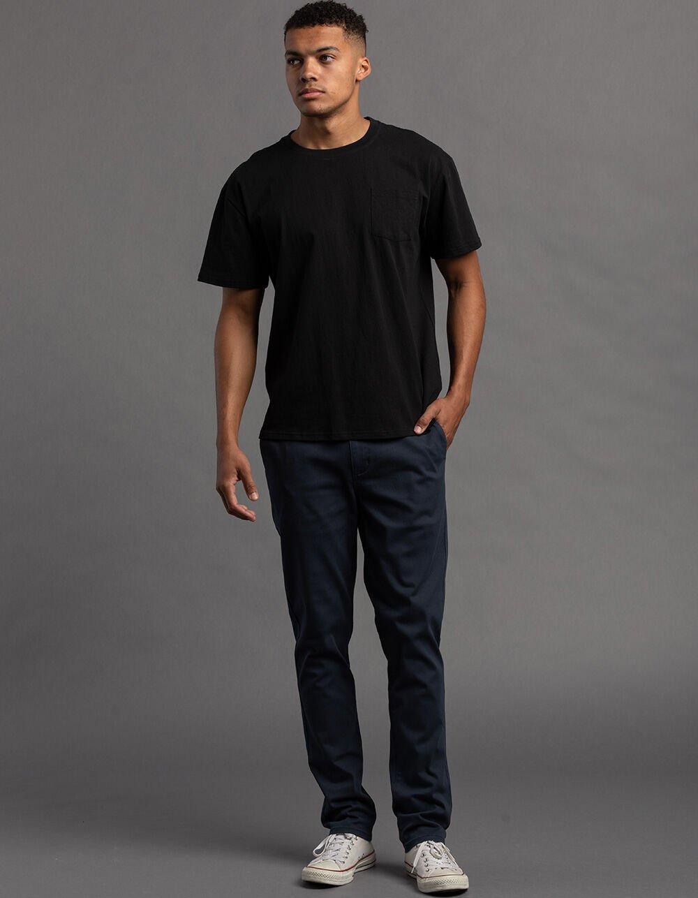 RSQ Mens Slim Chino Pants - WASHED NAVY Product Image