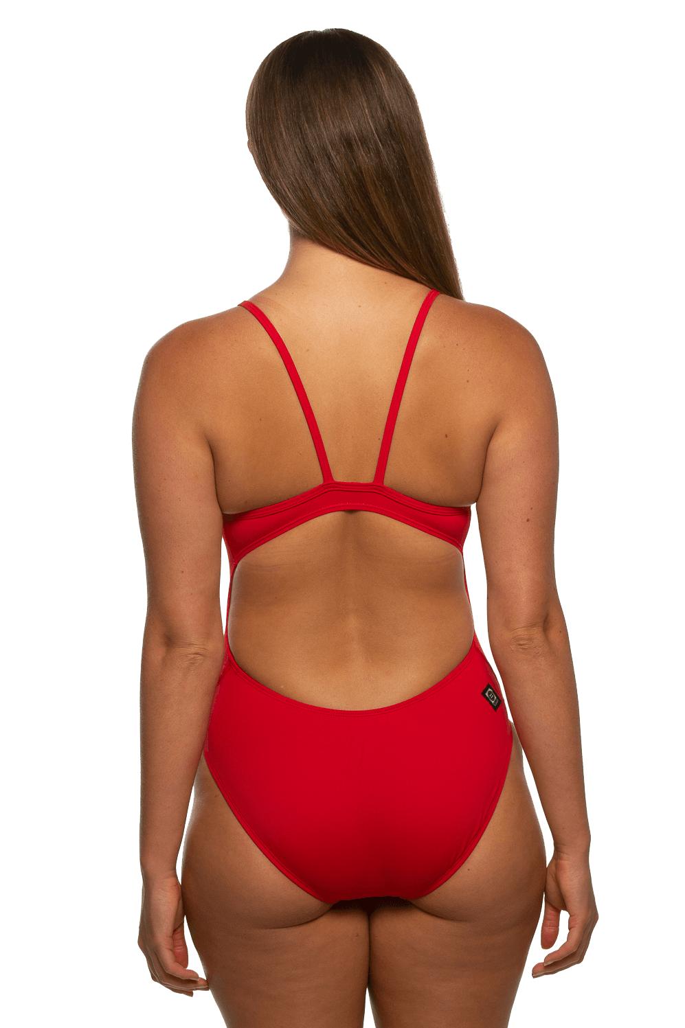Chevy One Piece Swimsuit - Red Female Product Image