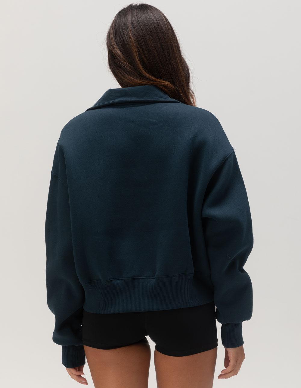 NIKE Sportswear Phoenix Fleece Oversized Womens Track Jacket - NAVY Product Image