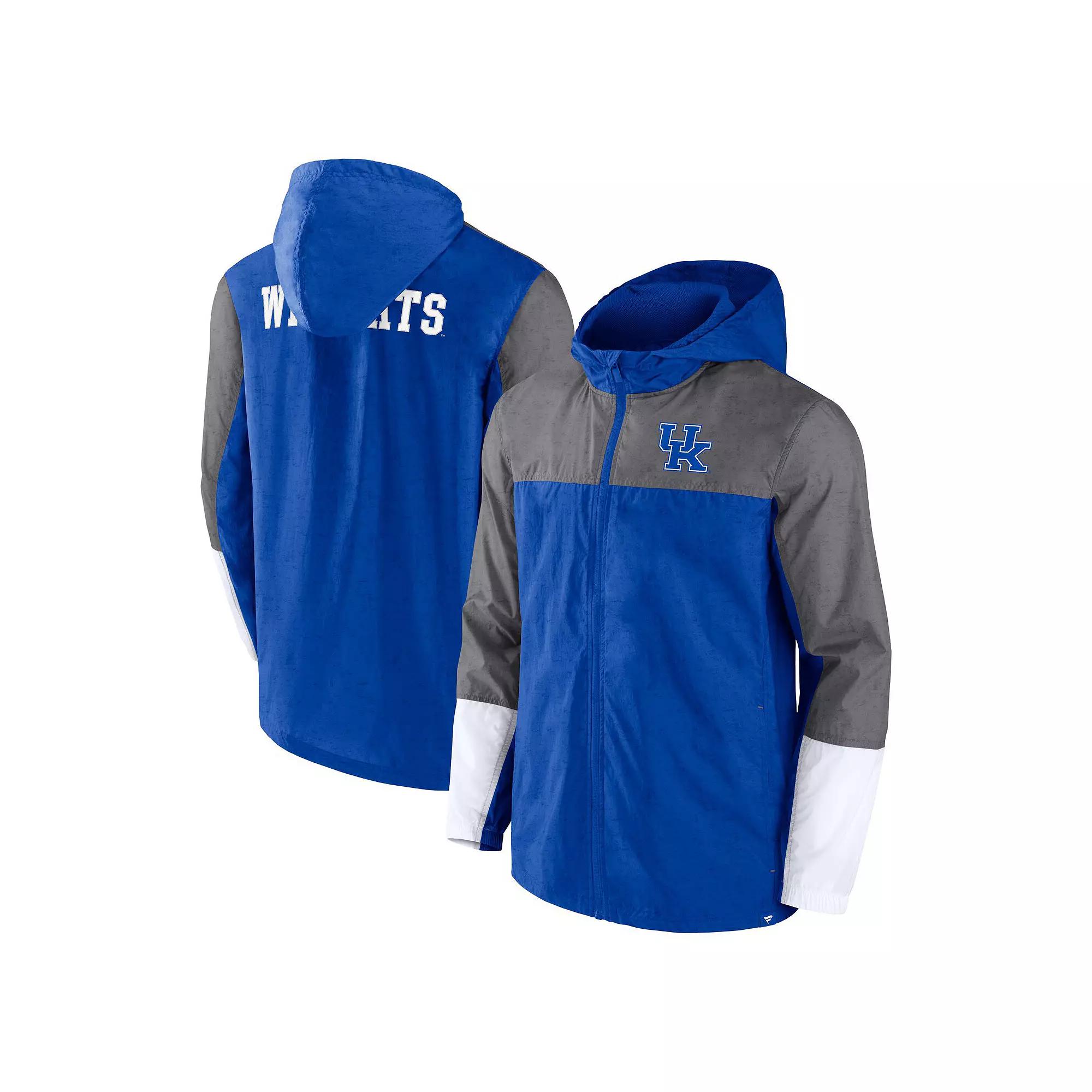 Men's Fanatics Branded Royal/Gray Kentucky Wildcats Game Day Ready Full-Zip Jacket,  Product Image