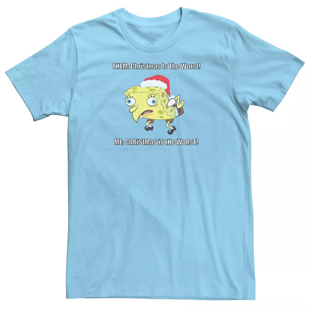 Mens Spongebob Squarepants Christmas Is The Worst Tee Product Image